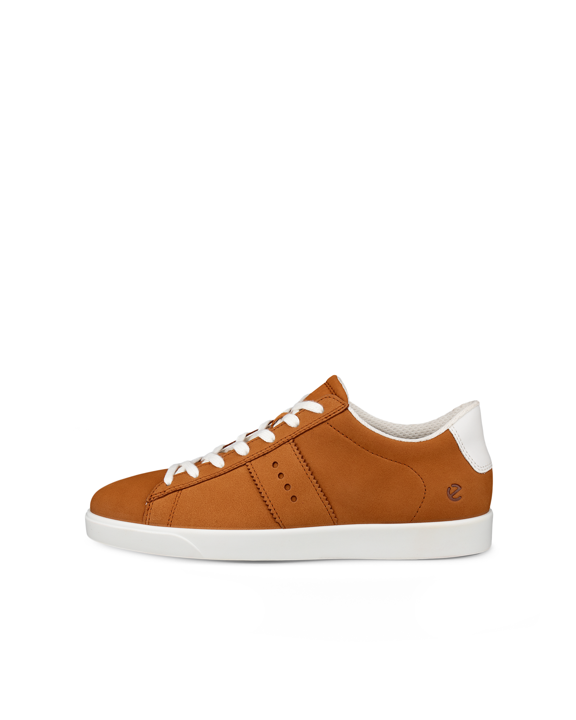 Women's ECCO® Street Lite Leather Sneaker - Brown - Outside