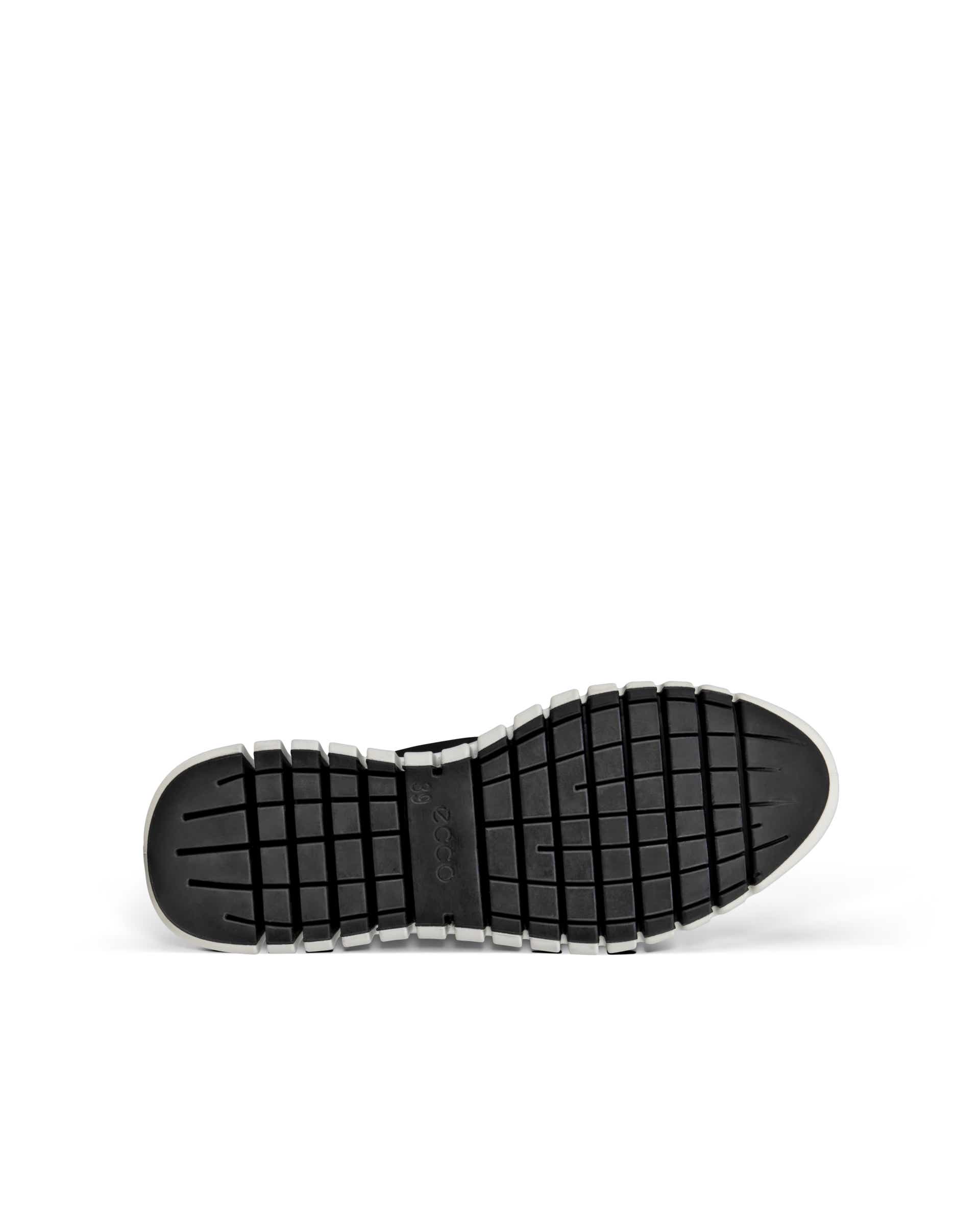 Naisten ECCO® Gruuv nahka tennari - Musta - Sole