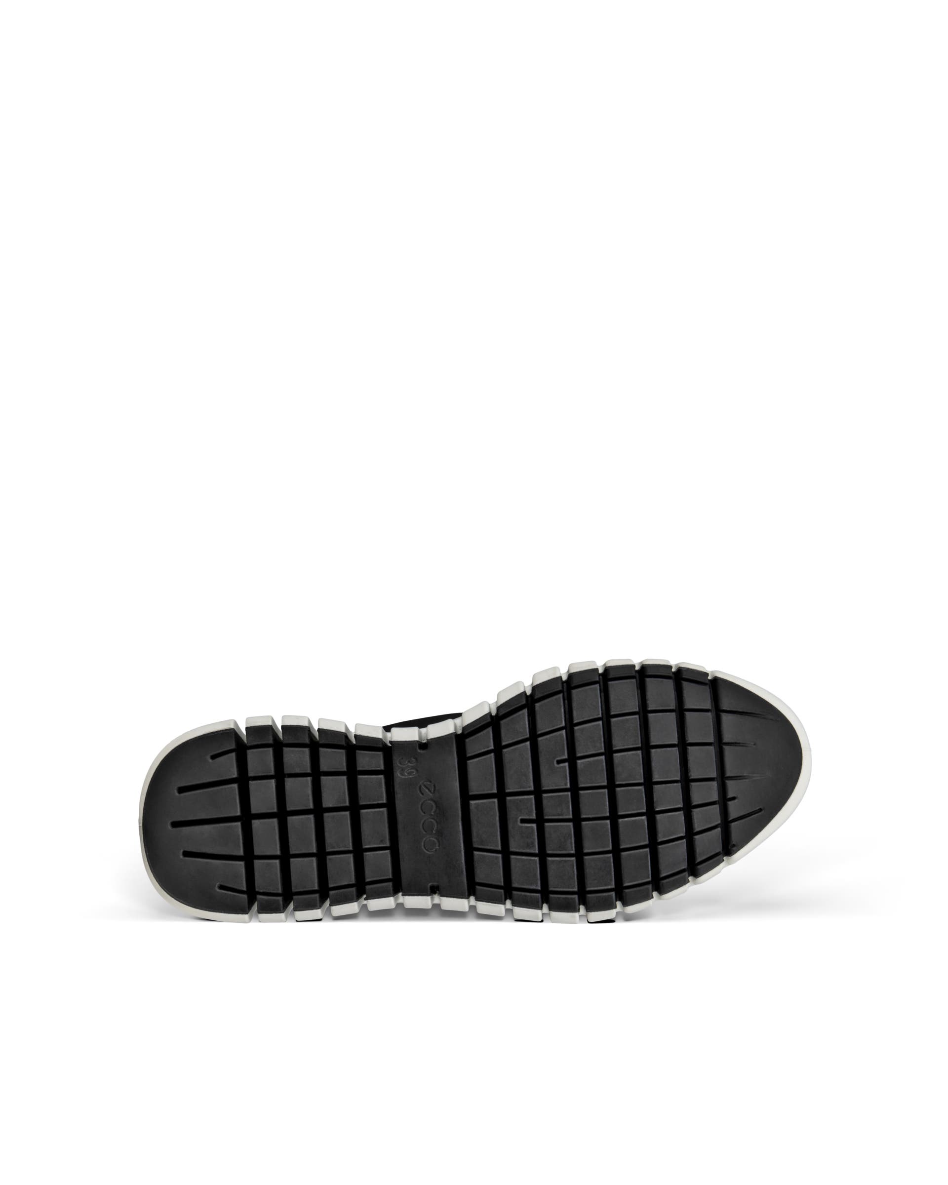 Naisten ECCO® Gruuv nahka tennari - Musta - Sole