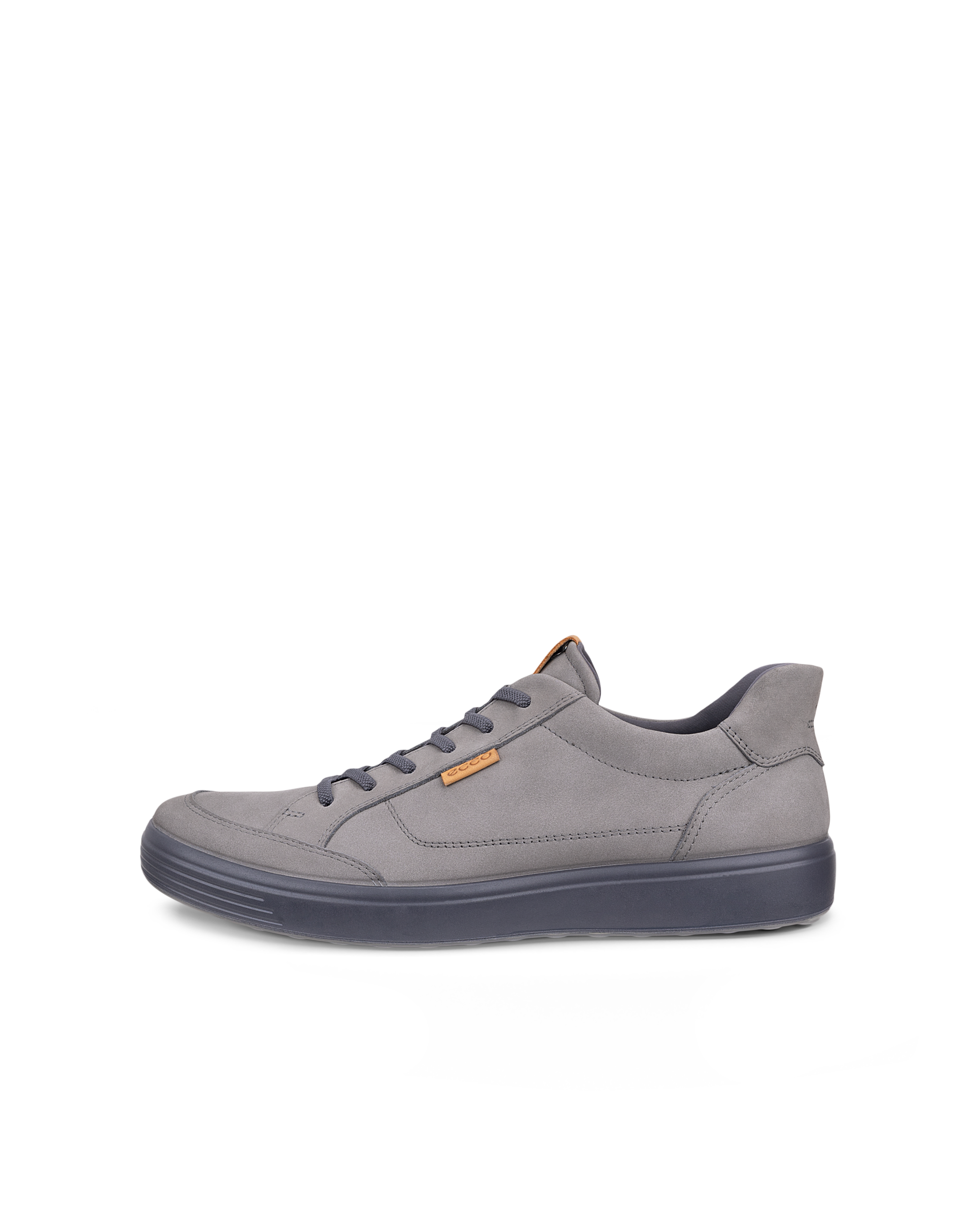 ECCO SOFT 7 - Men's Nubuck Trainer - Grey - 39