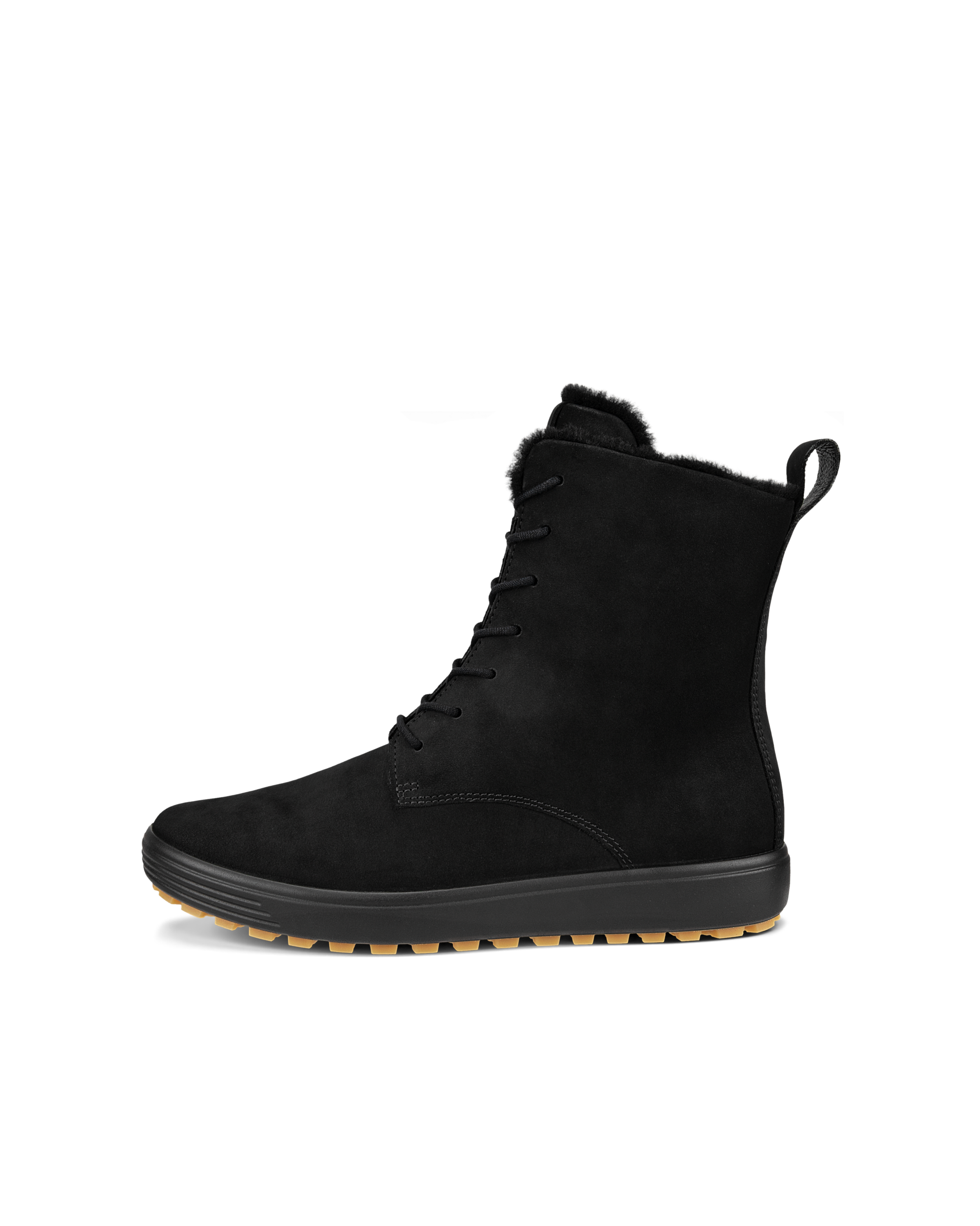 Women's ECCO® Soft 7 Tred Nubuck Mid-Cut Boot | Black