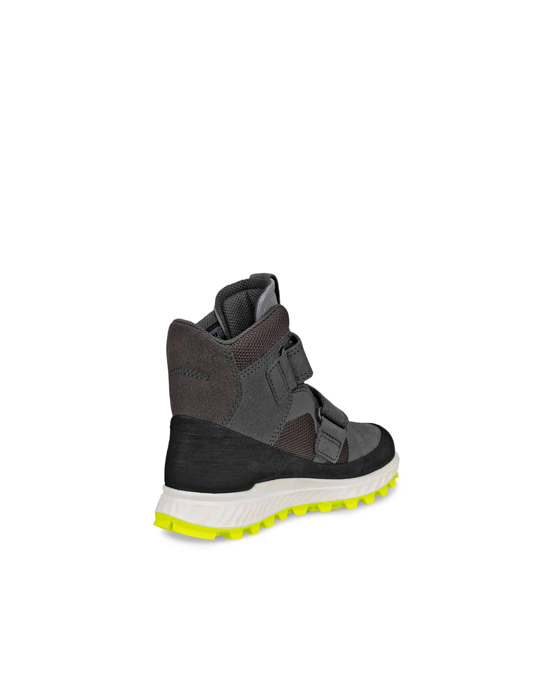 Kids' ECCO® Exostrike Nubuck Gore-Tex Mid-Cut Boot - Grey - Back