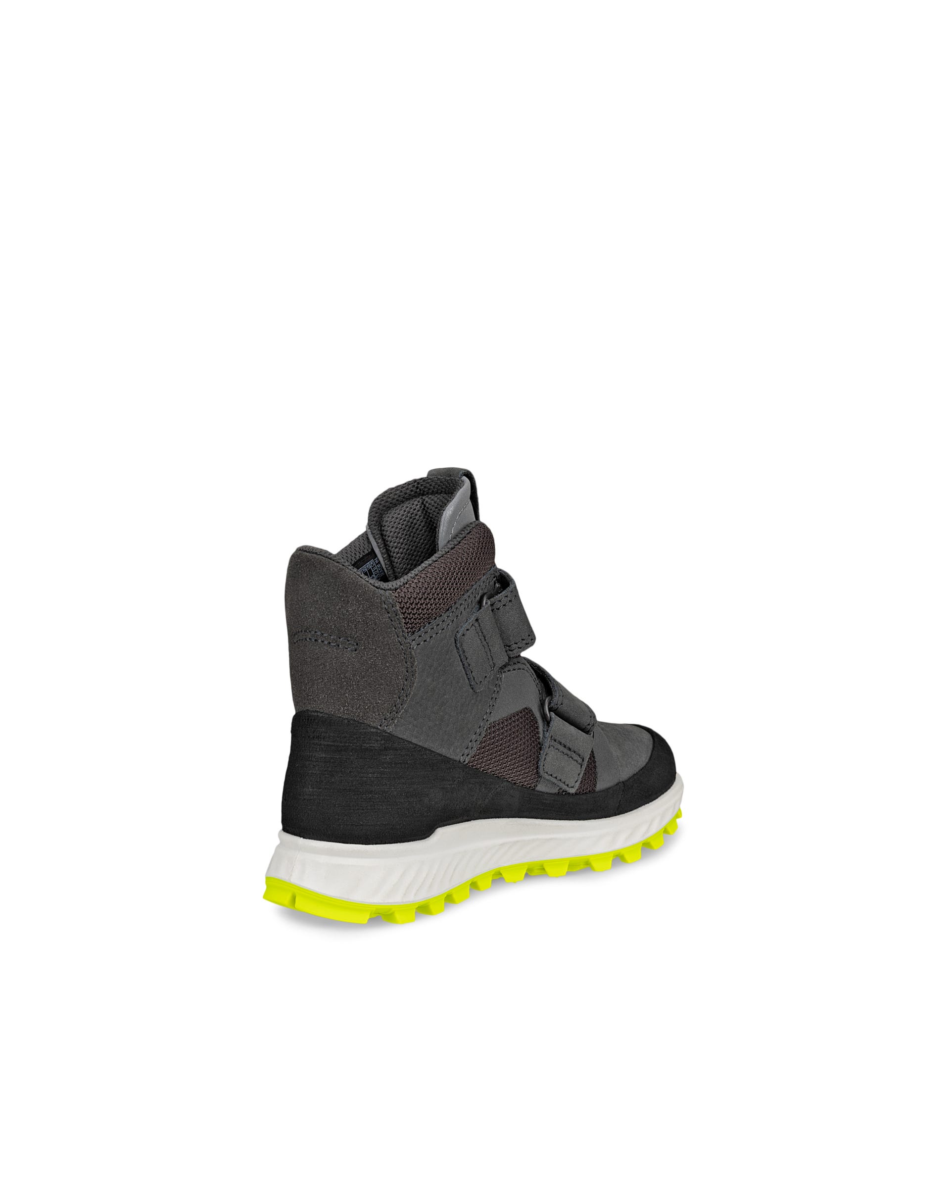 Kids' ECCO® Exostrike Nubuck Gore-Tex Mid-Cut Boot - Grey - Back