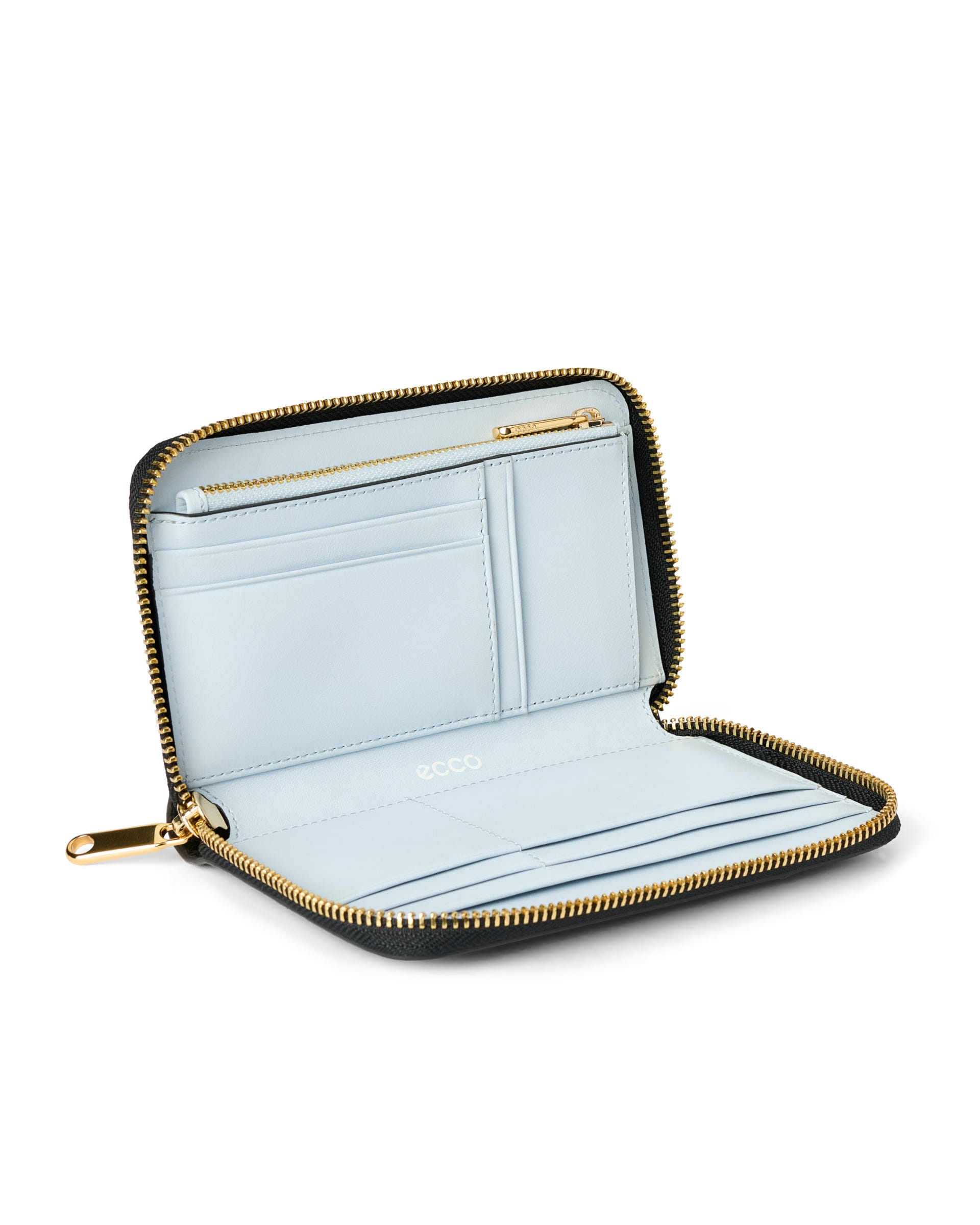 ECCO Wallet Zipped Pebbled レザーウォレット - ブラック - Inside