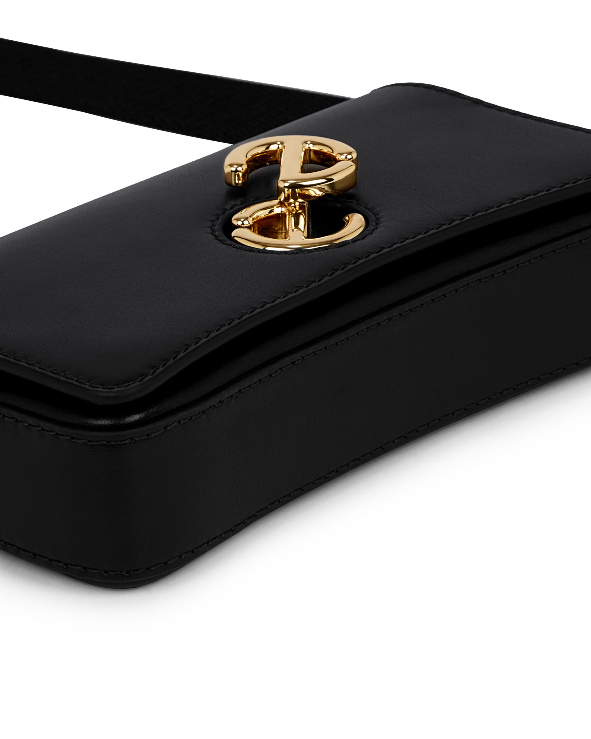 ECCO Pinch Small Lock Wave レザークロスボディバッグ | ブラック