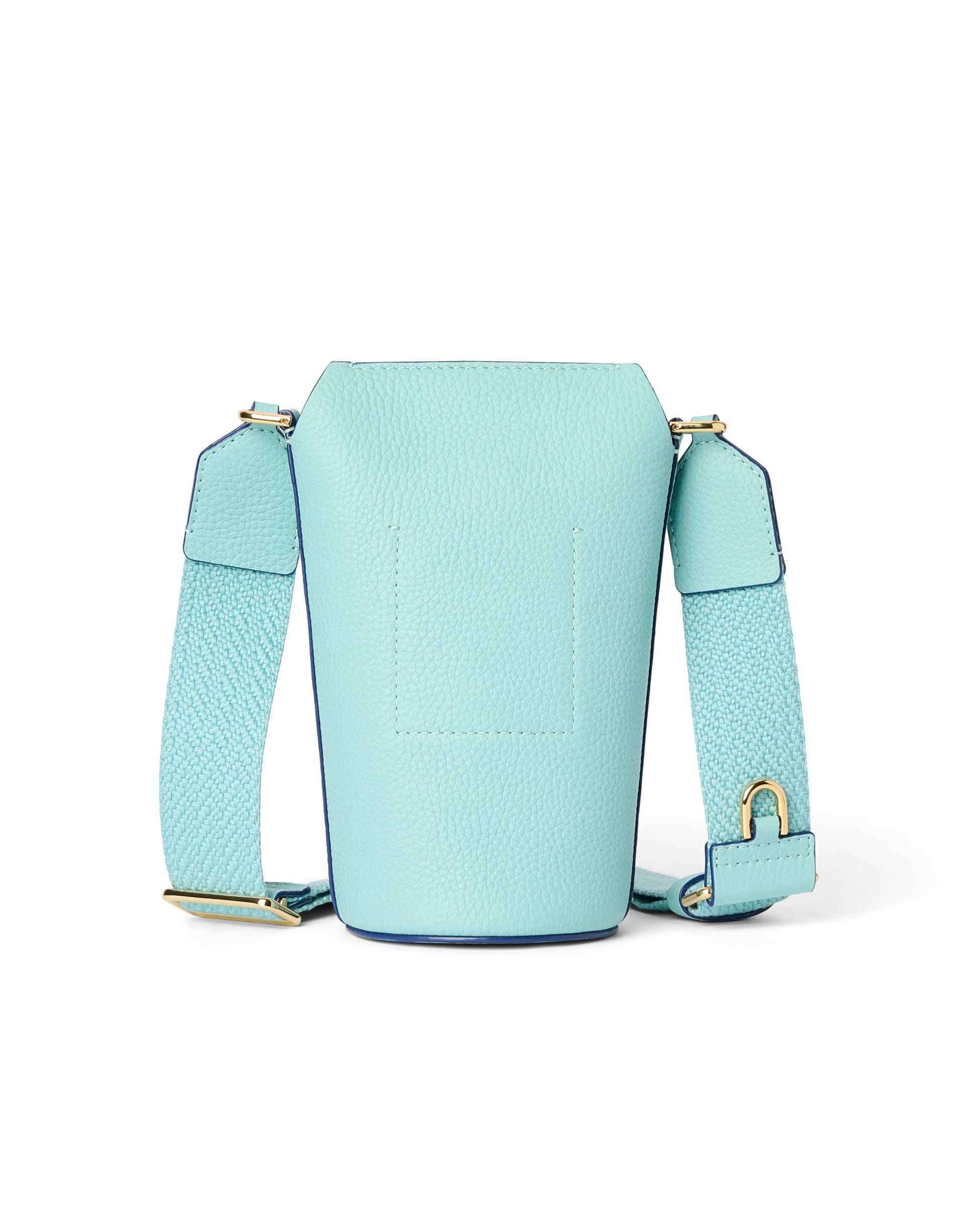 ECCO® Pot Umhängetasche aus Leder - Blau - Back
