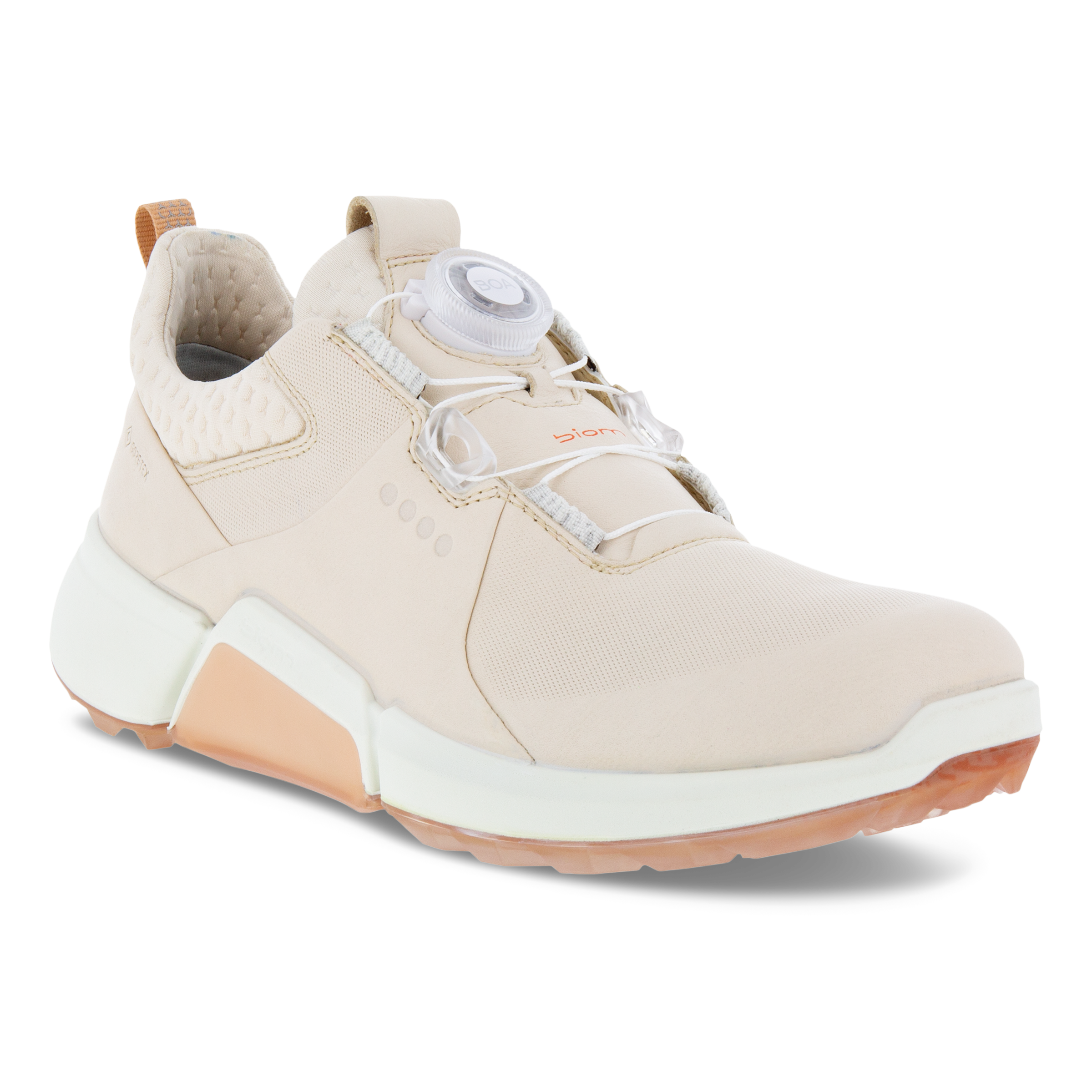 ECCO Golf BIOM H4 ウィメンズ レザーGore-Texゴルフシューズ | ベージュ