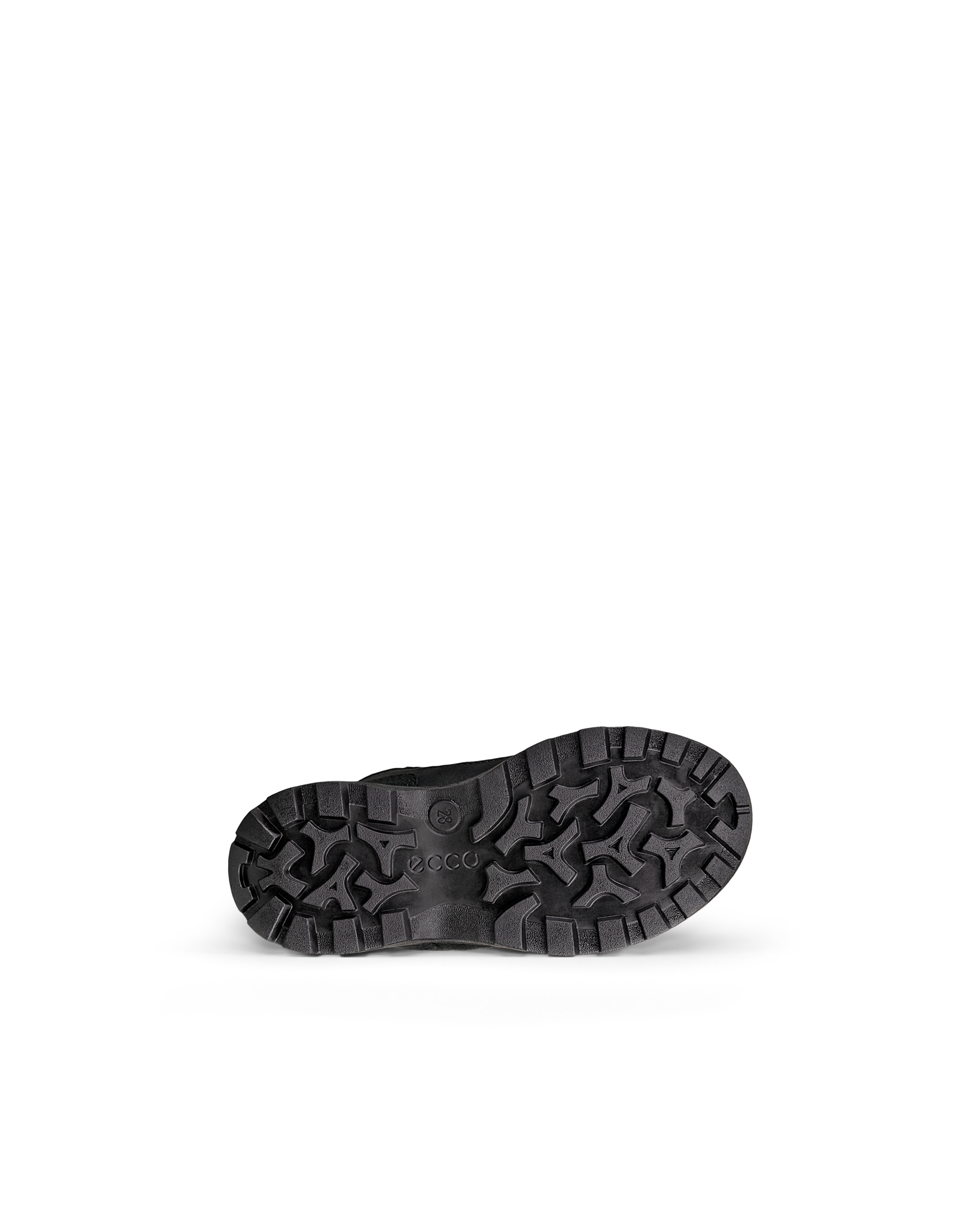Kids' ECCO® Snow Mountain Nubuck Waterproof Winter Boot - Black - Sole
