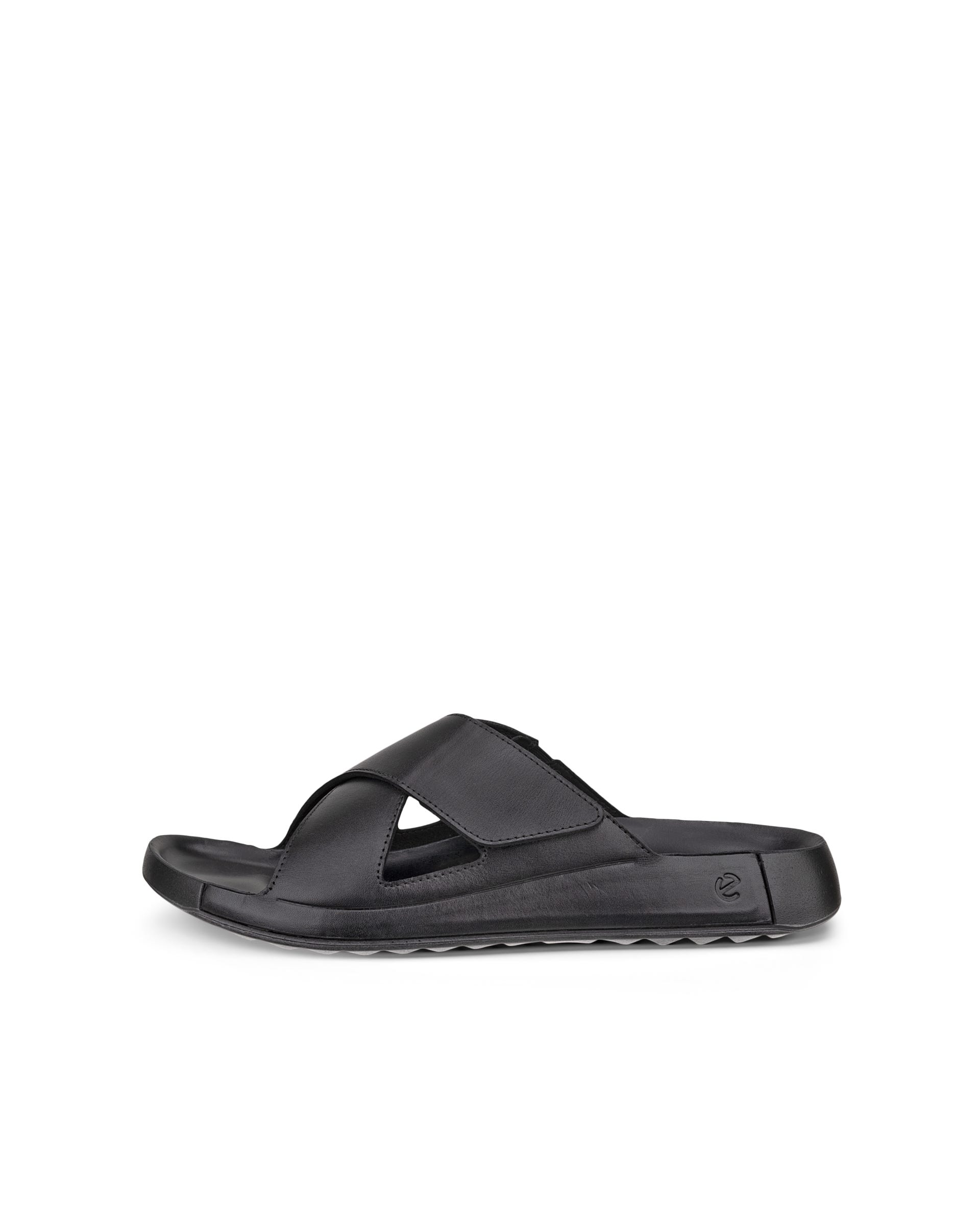 Men's ECCO® Cozmo Leather Cross Strap Sandal
