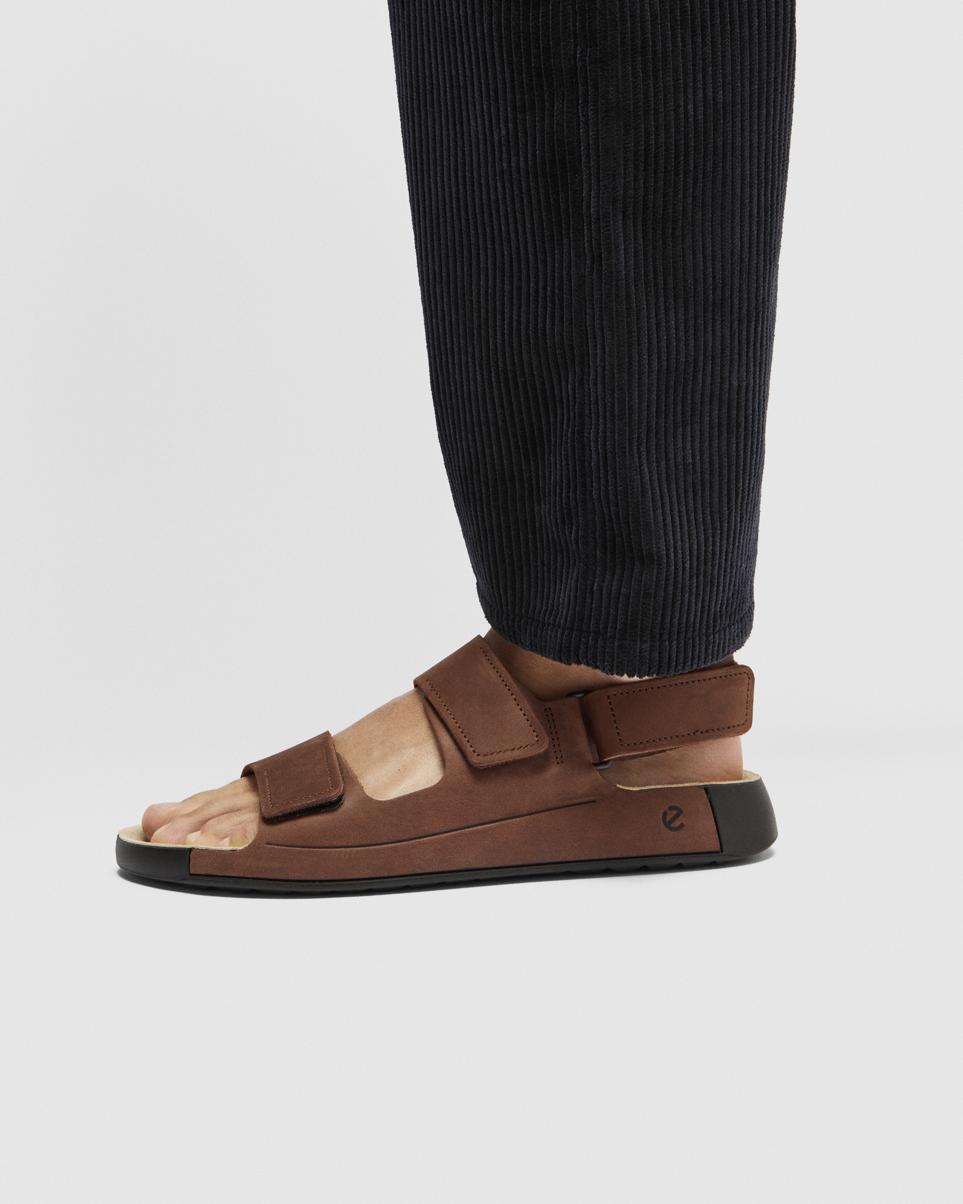Men's ECCO® Cozmo Nubuck Two-Strap Sandal