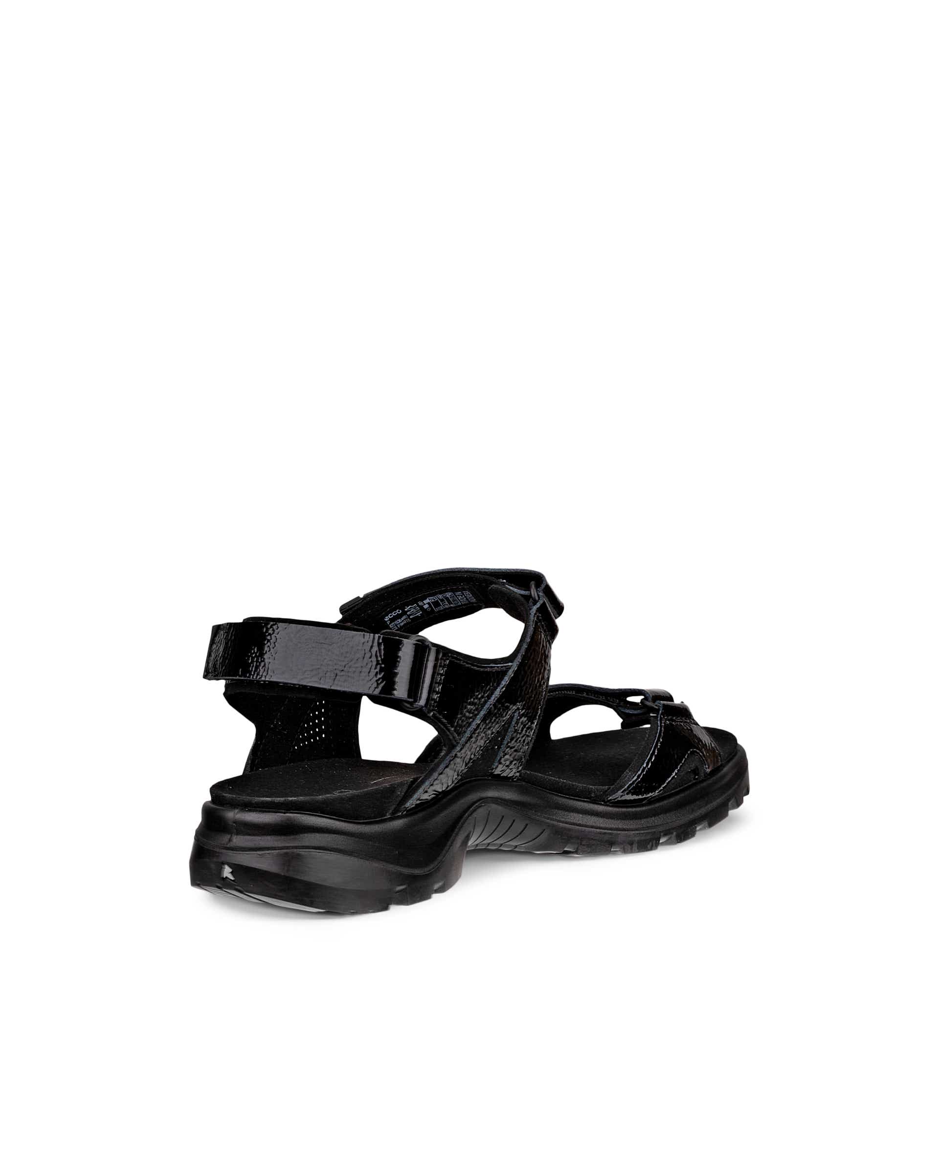 ECCO® Offroad sandale de marche en cuir pour femme - Noir - Back