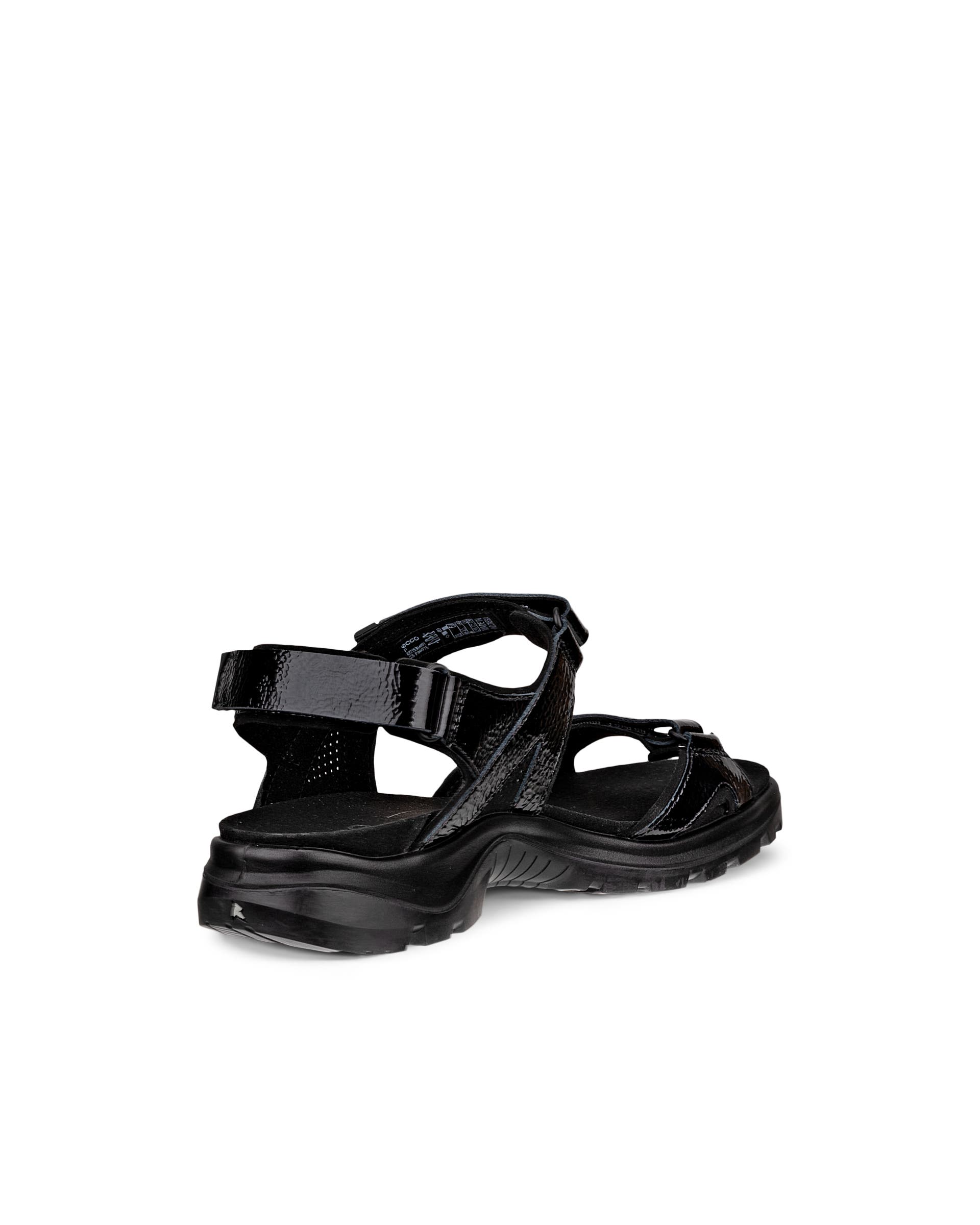 ECCO® Offroad sandale de marche en cuir pour femme - Noir - Back