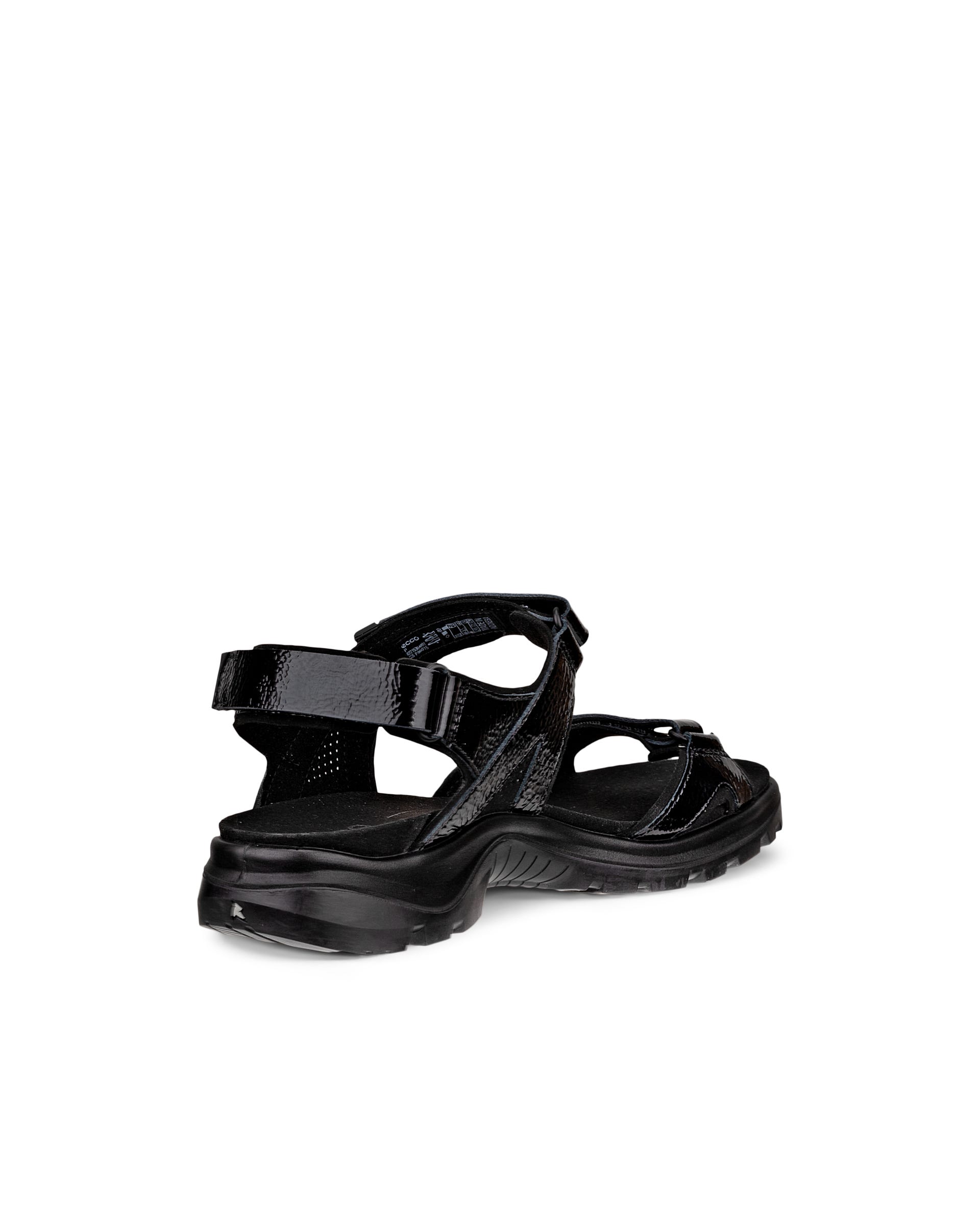 ECCO® Offroad sandale de marche en cuir pour femme - Noir - Back