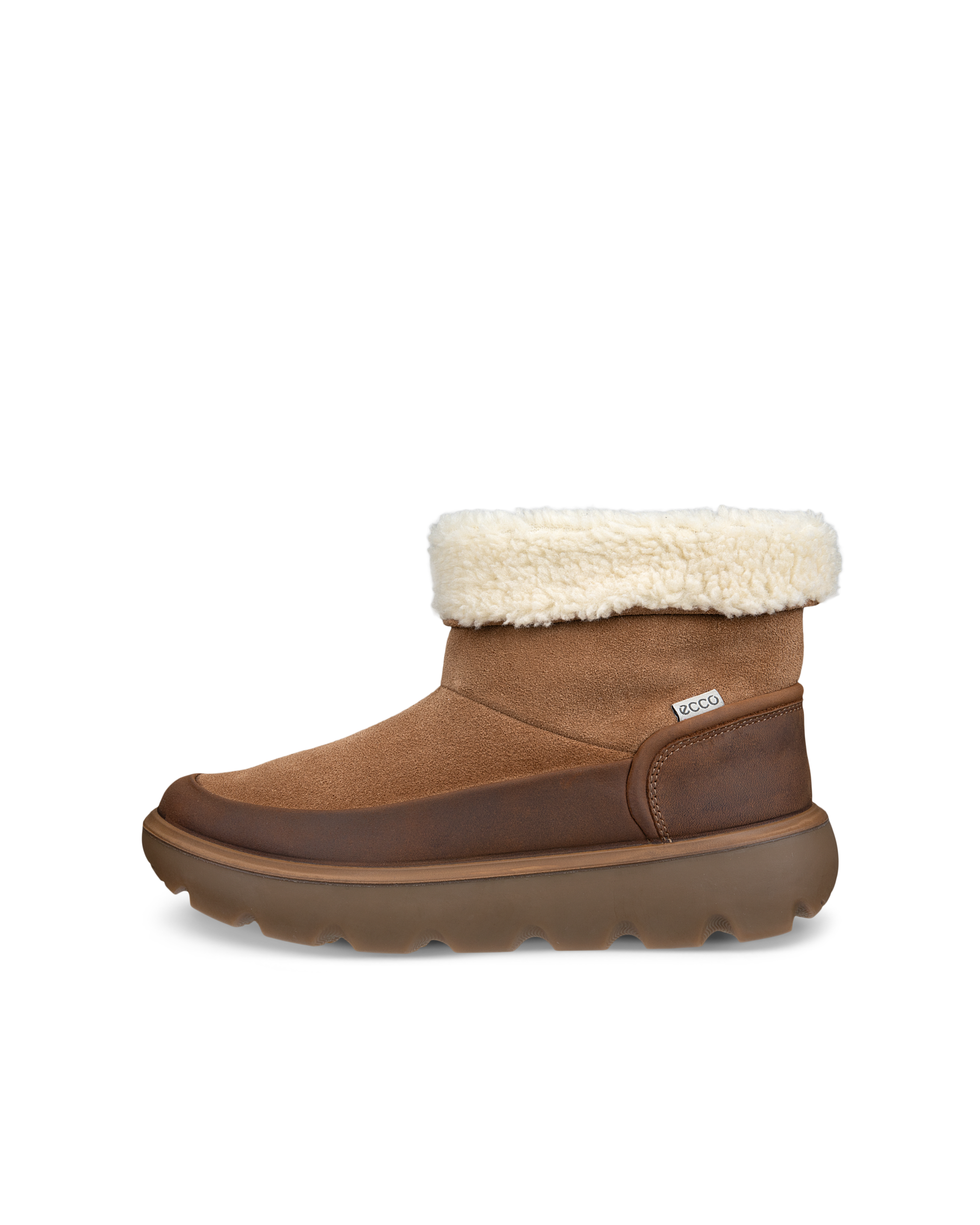 ECCO Glacia - Women's Suede Waterproof Lined Ankle Book - Brown