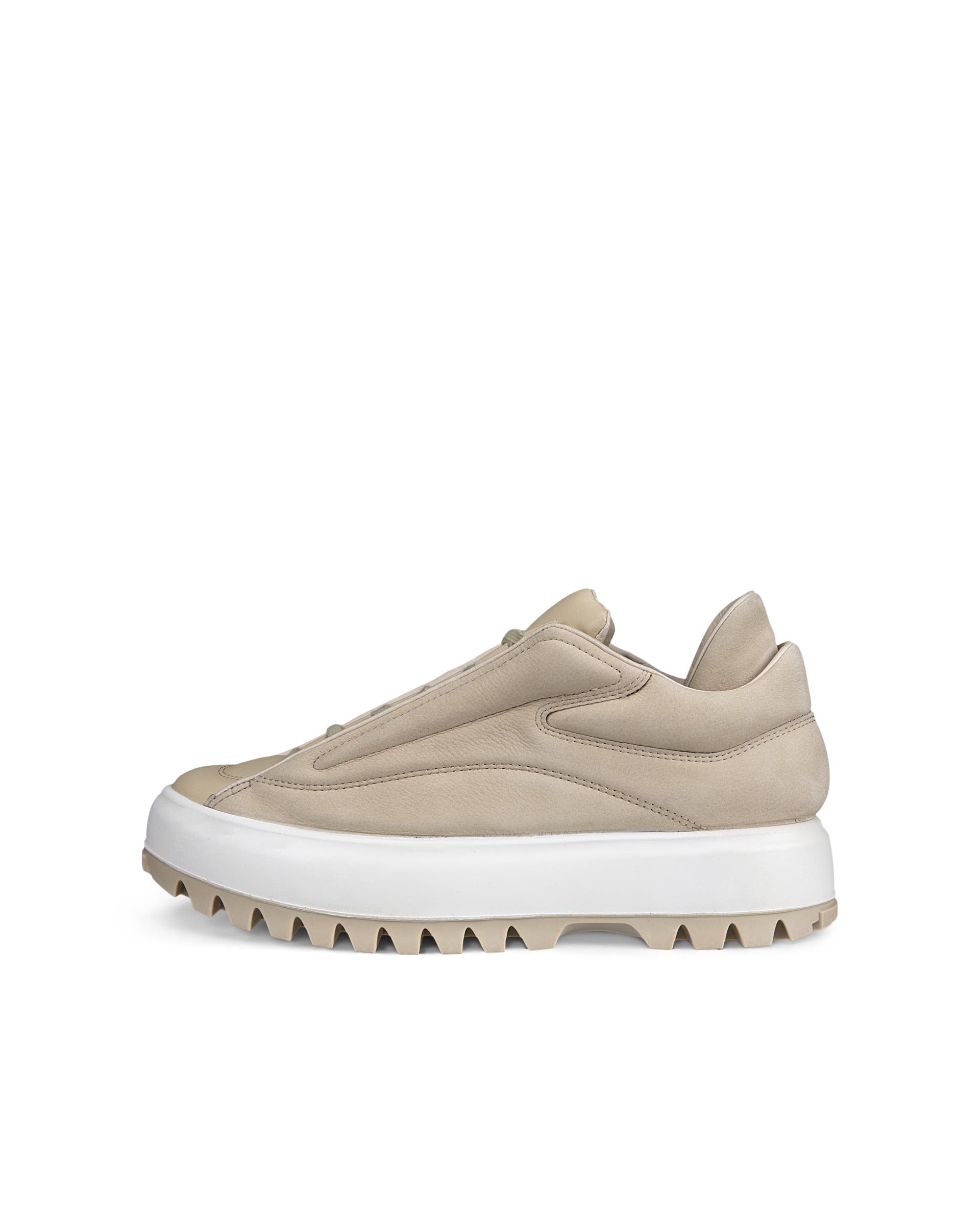 ECCO STREET ACE RAL7000 WOMENS ウィメンズ ヌバックスニーカー - ベージュ - Outside