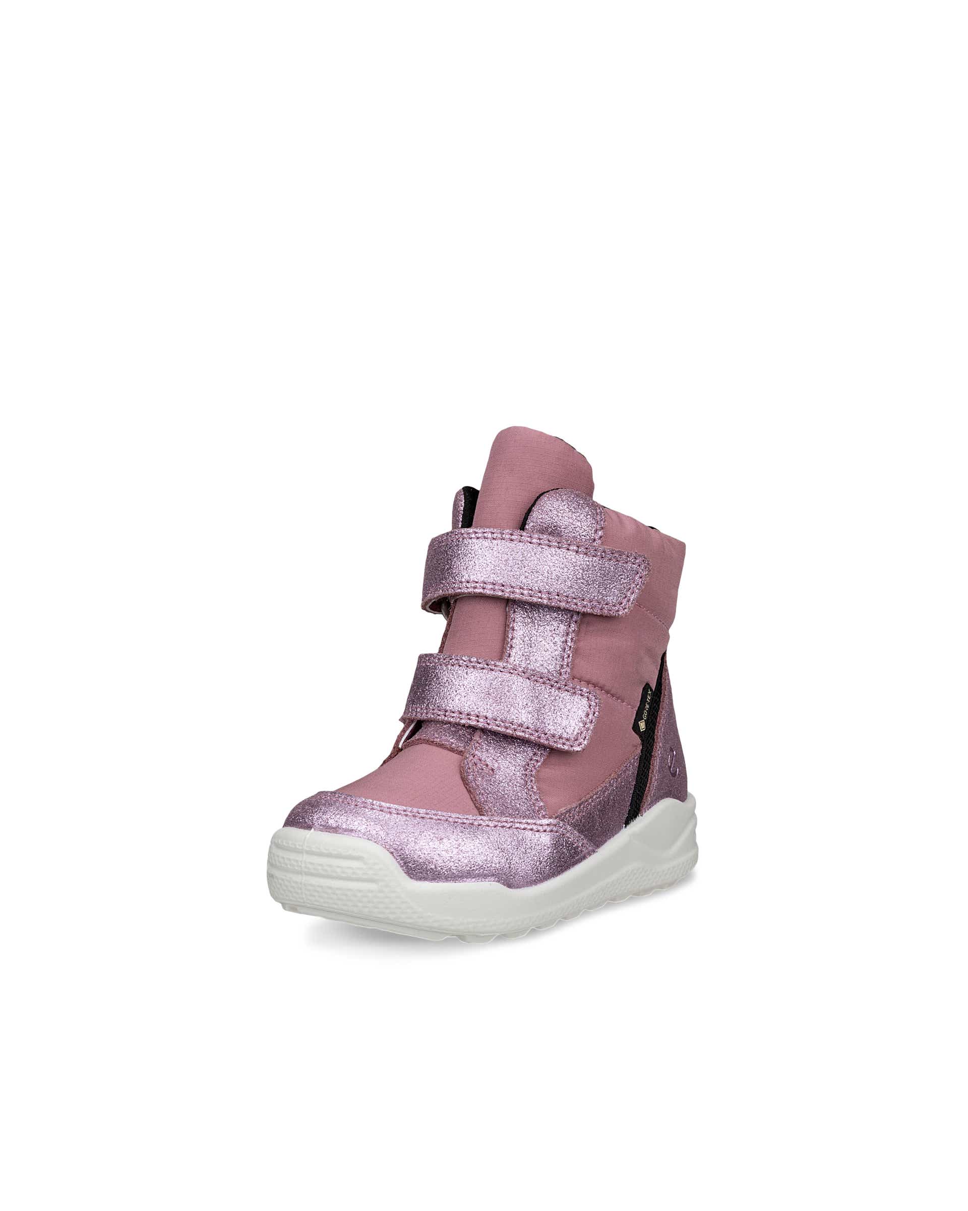 Kids' ECCO® URBAN MINI Suede Gore-Tex Mid-Cut Boot - Pink - Main