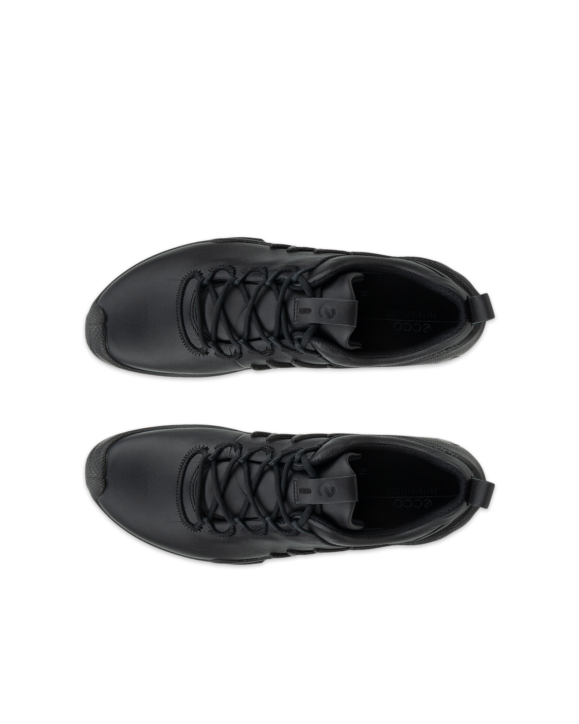 Women's ECCO® Biom AEX Leather Shoe - Black - Top left pair