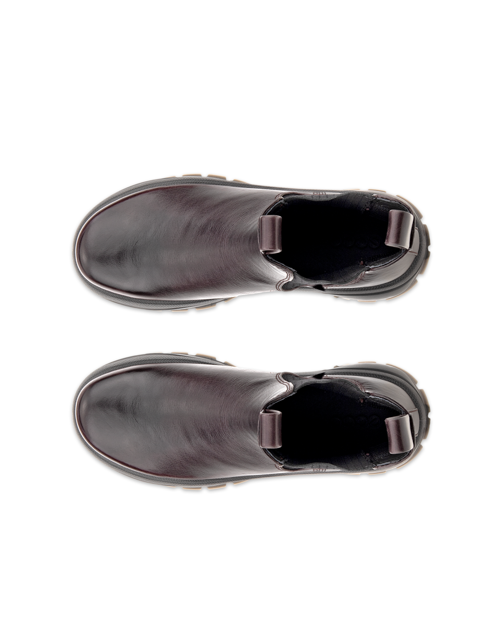 ECCO® TRACK 30 Damen Chelsea Boot aus Leder - Braun - Top left pair