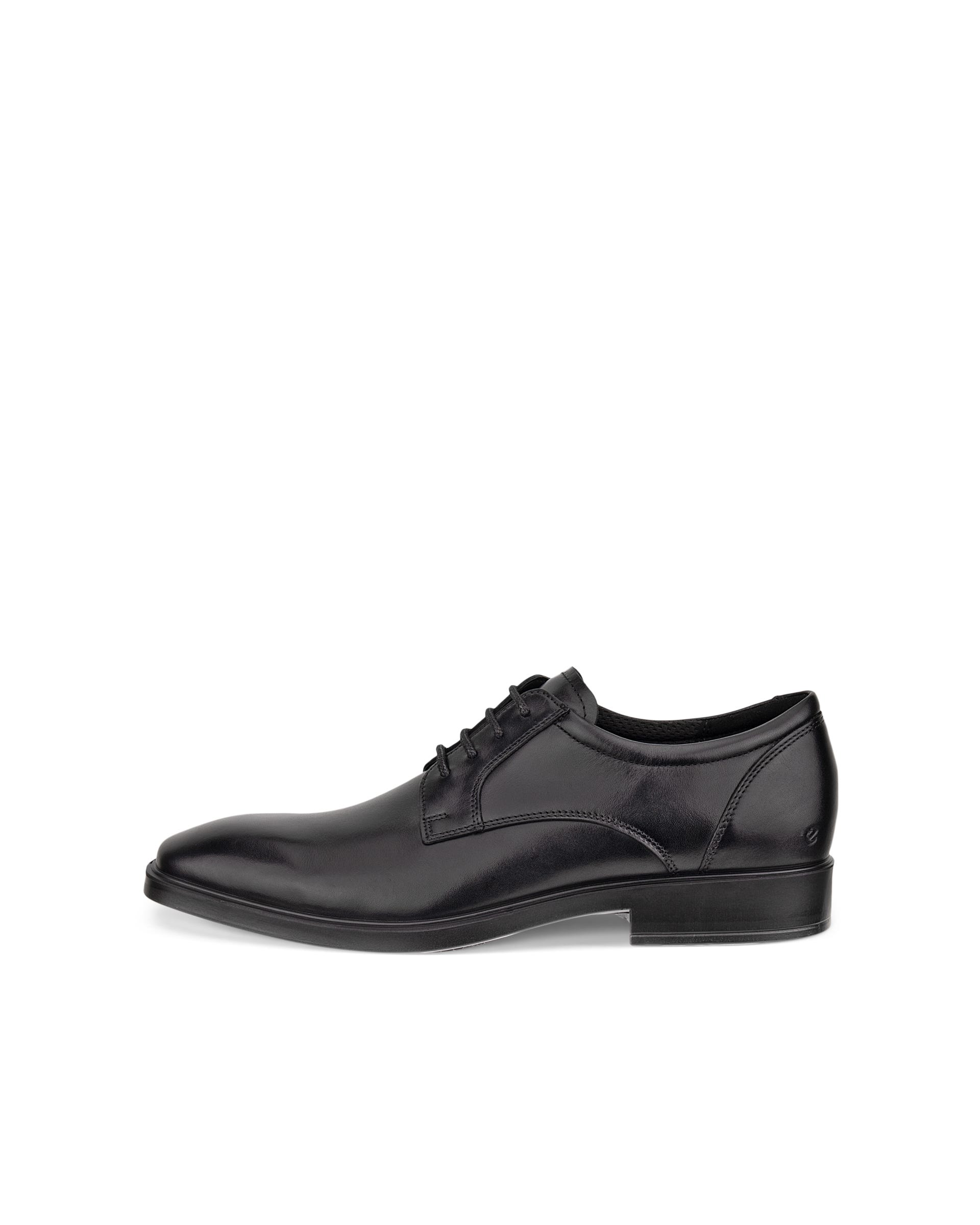 ECCO® Metropole Milan Heren leren derby schoen - Zwart - Outside