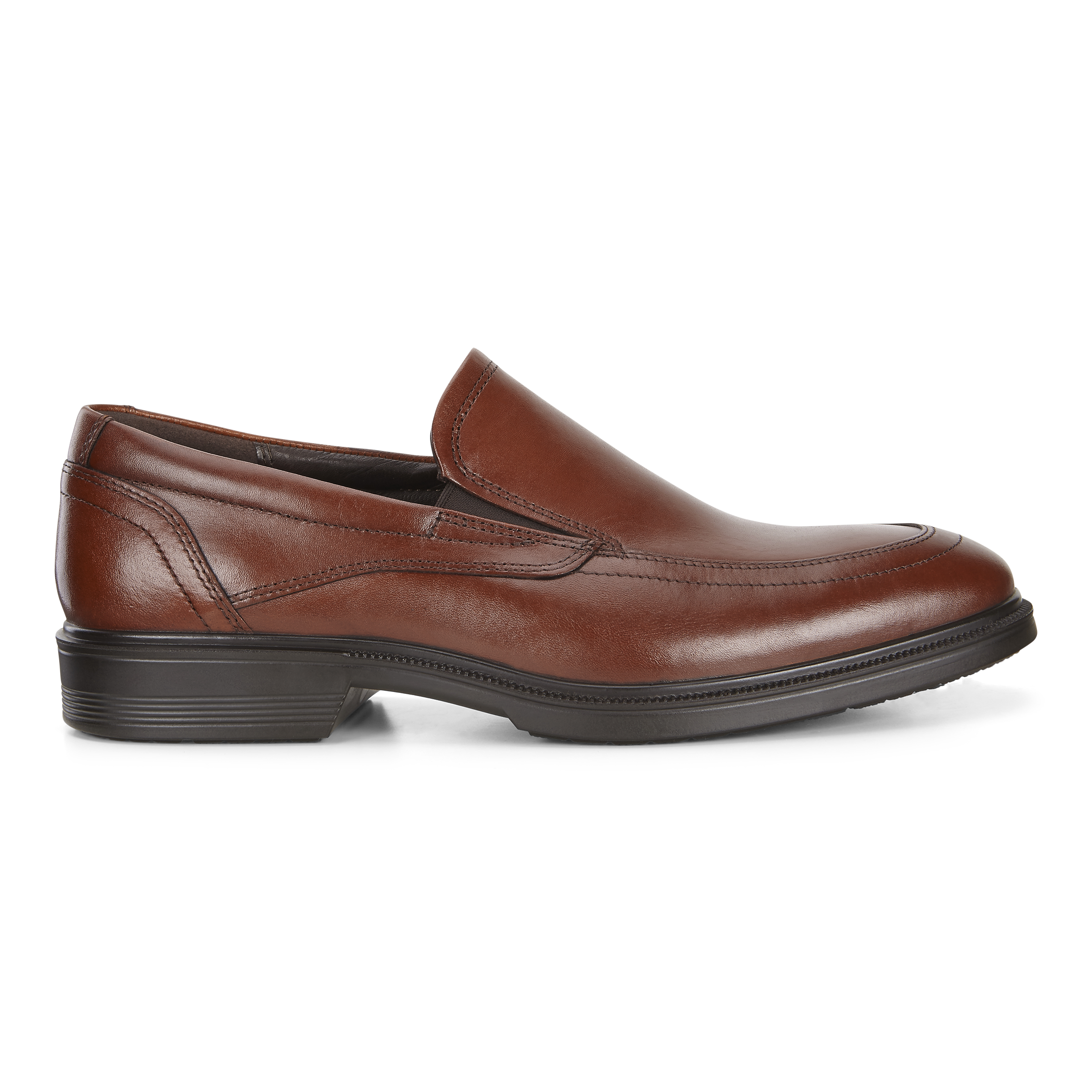Men's ECCO Citytray Leather Slip-On Dress Shoe | Black