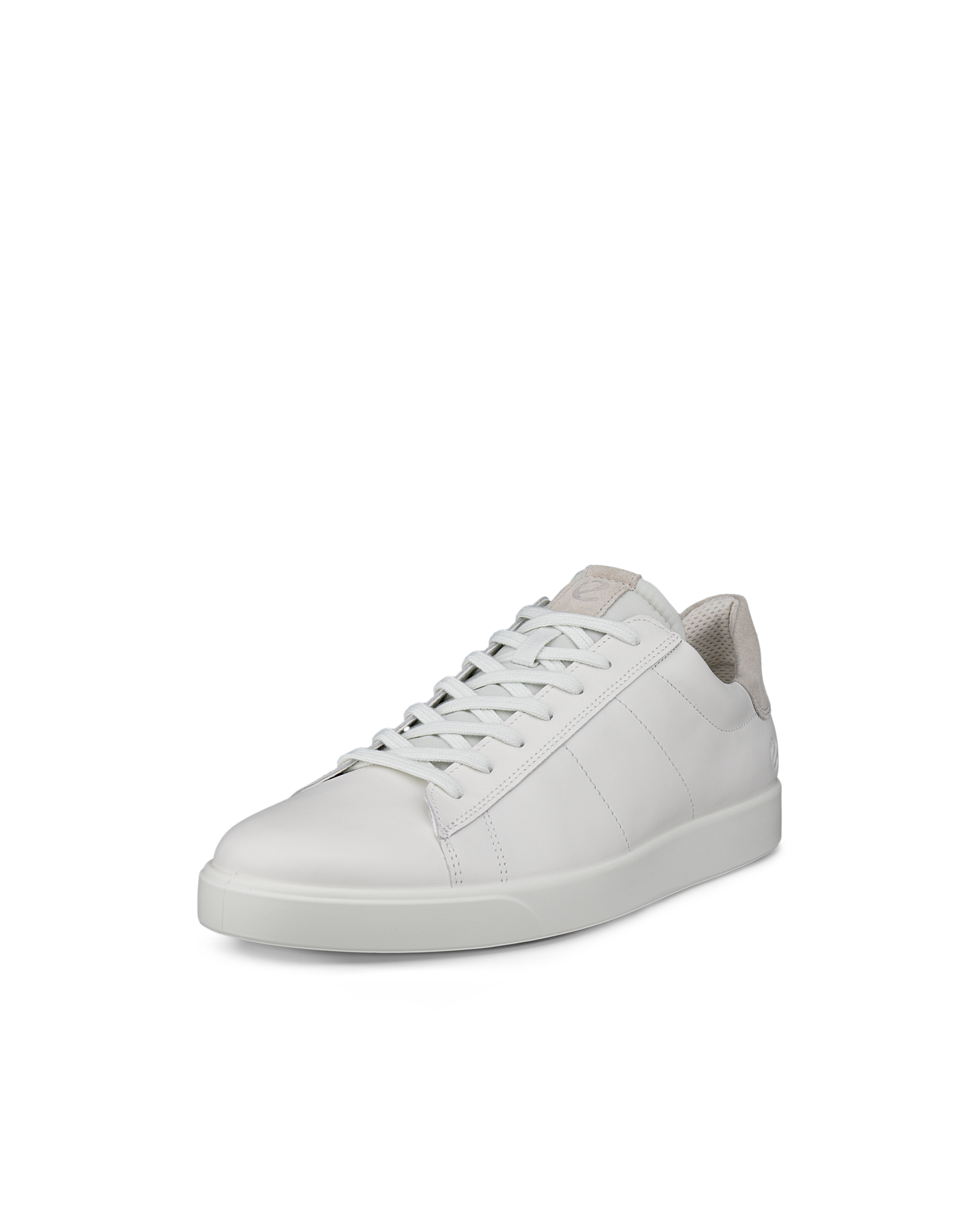 ECCO® Street Lite sneakers i læder til herrer - Hvid - Main