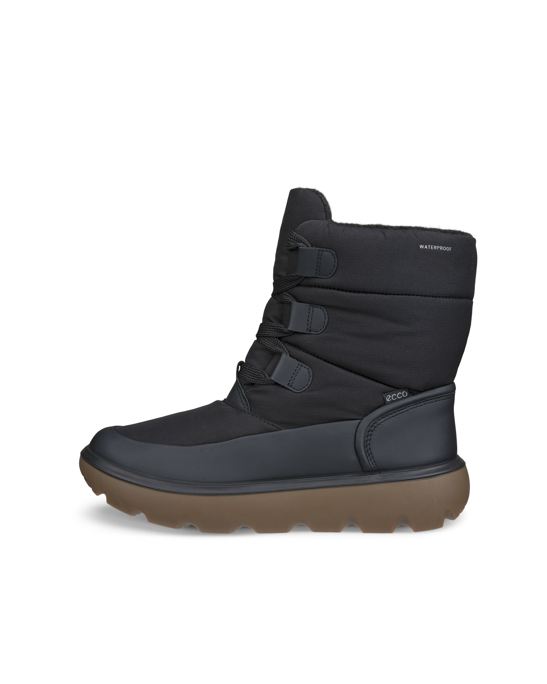 ECCO Glacia - Women's Textile Insulated Waterproof Winter Boot - Black - 11-11.5