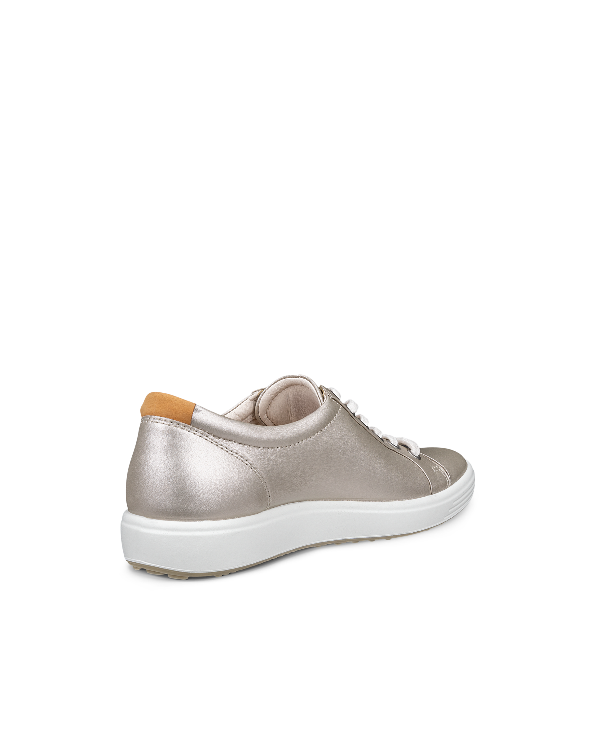 ECCO® Soft 7 baskets en cuir pour femme - Doré - Back