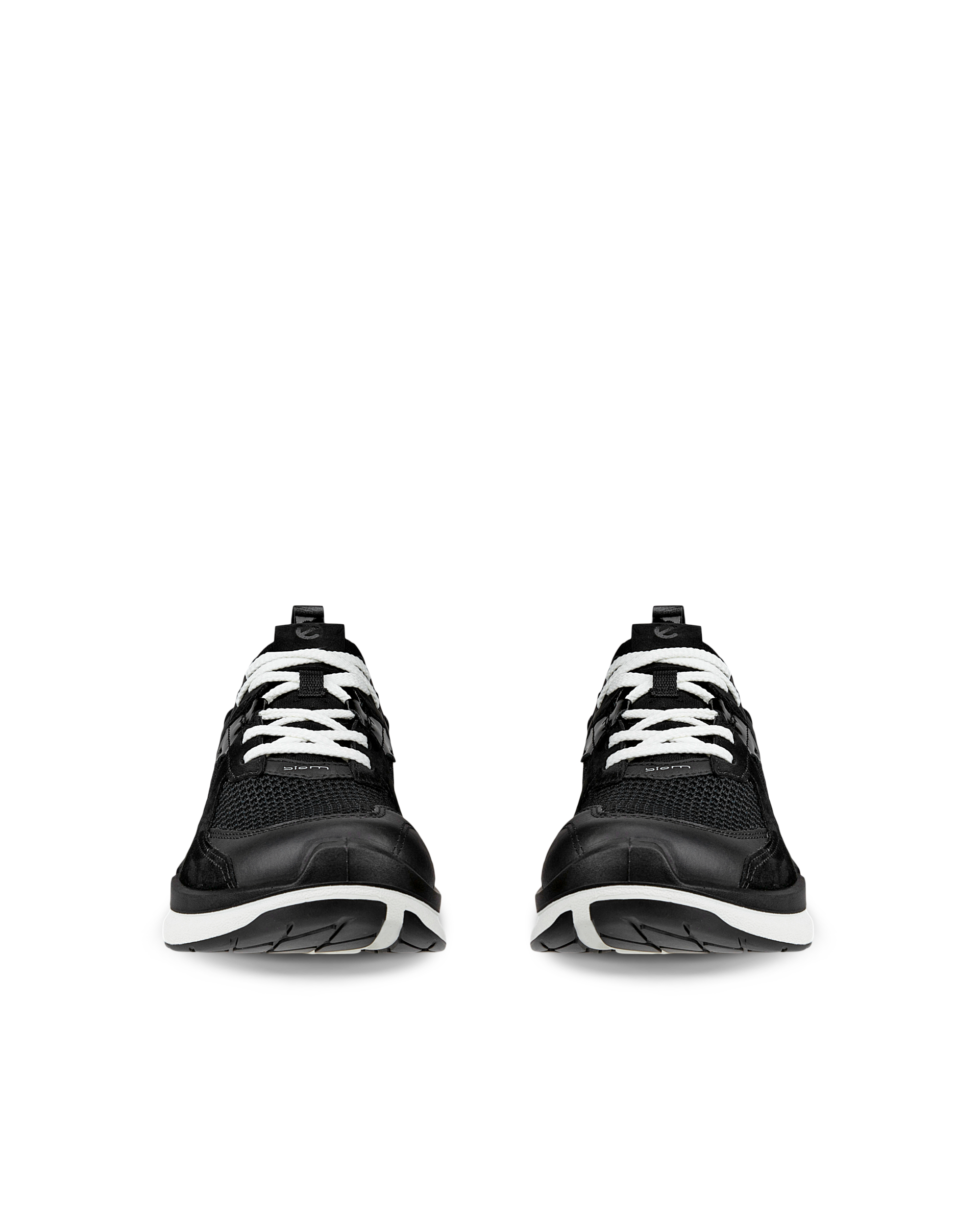 ECCO BIOM 2.2 Women ウィメンズ レザースニーカー - ブラック - Front pair