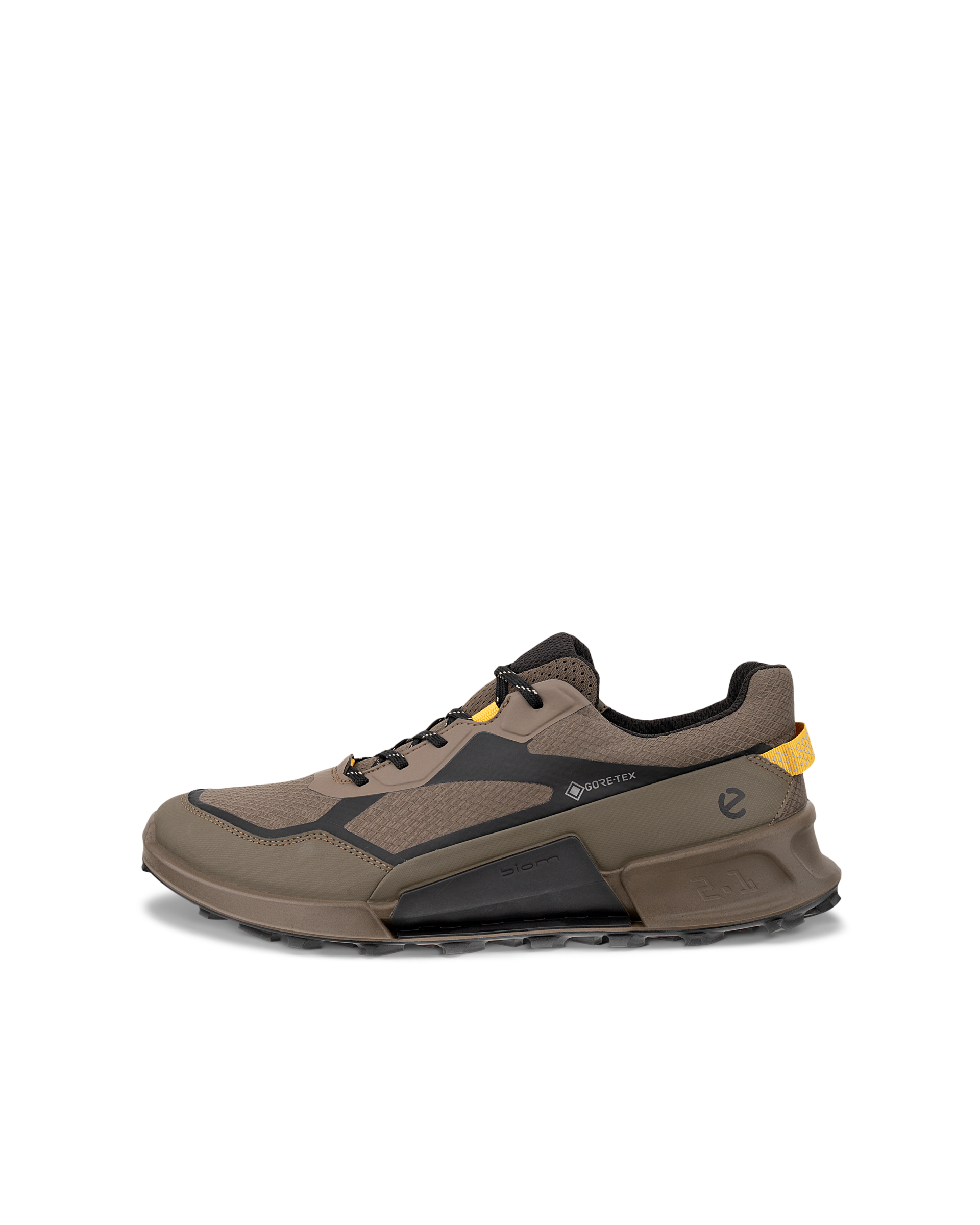 ECCO® BIOM 2.1 X MOUNTAIN férfi Gore-Tex magasszárú textil túracipő - Barna - Outside
