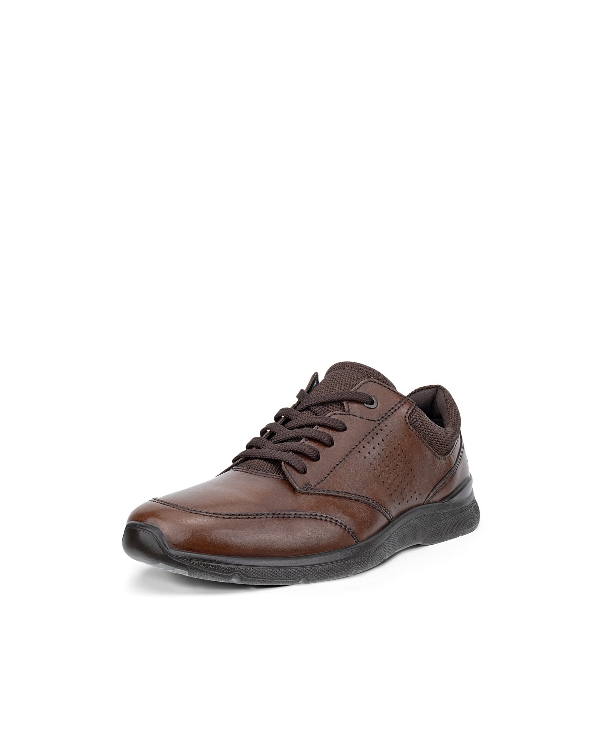 Men's ECCO® Irving Leather Lace-Up Shoe - Brown - Main