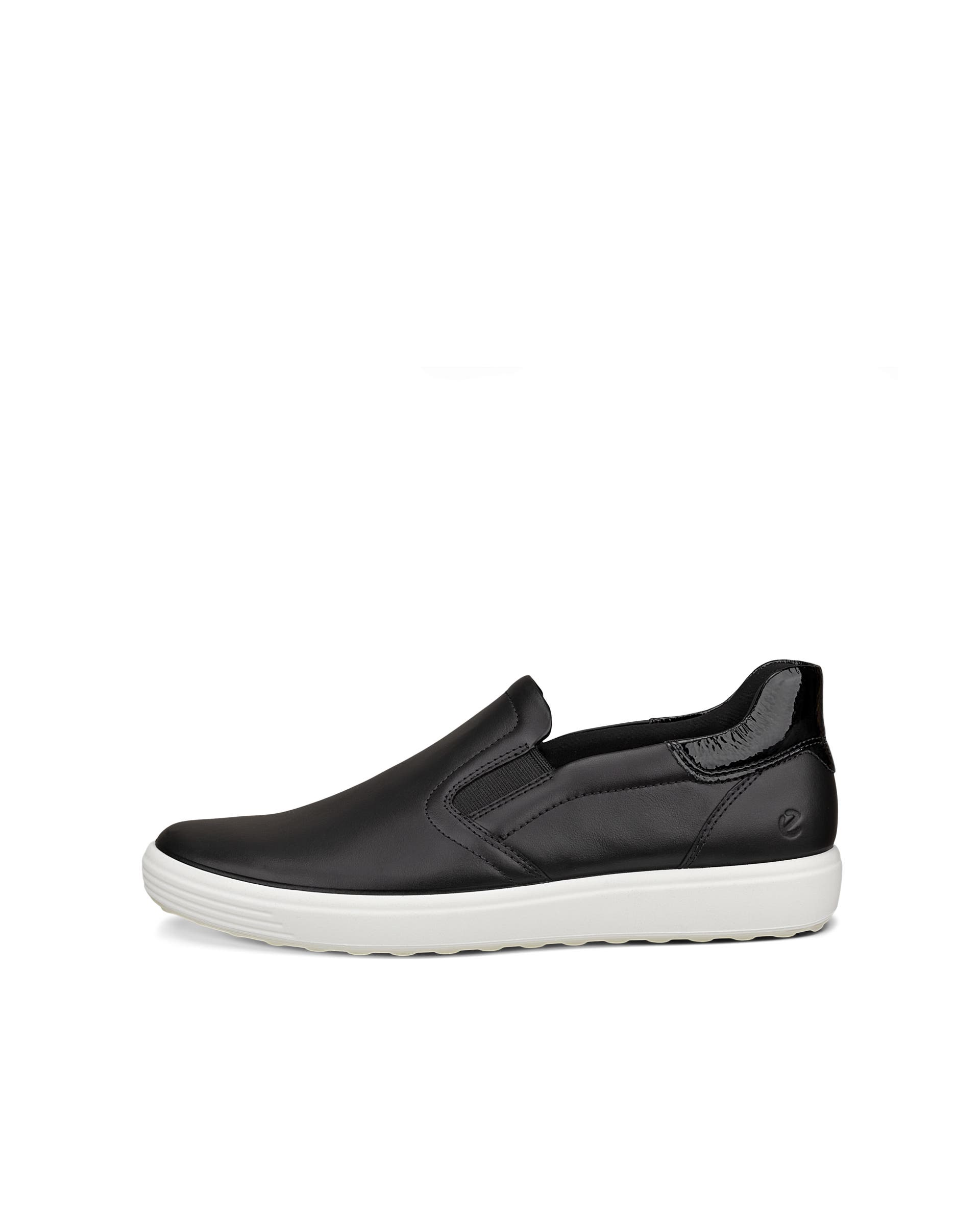 ECCO® Soft 7 Damen Ledersneaker - Schwarz - Outside