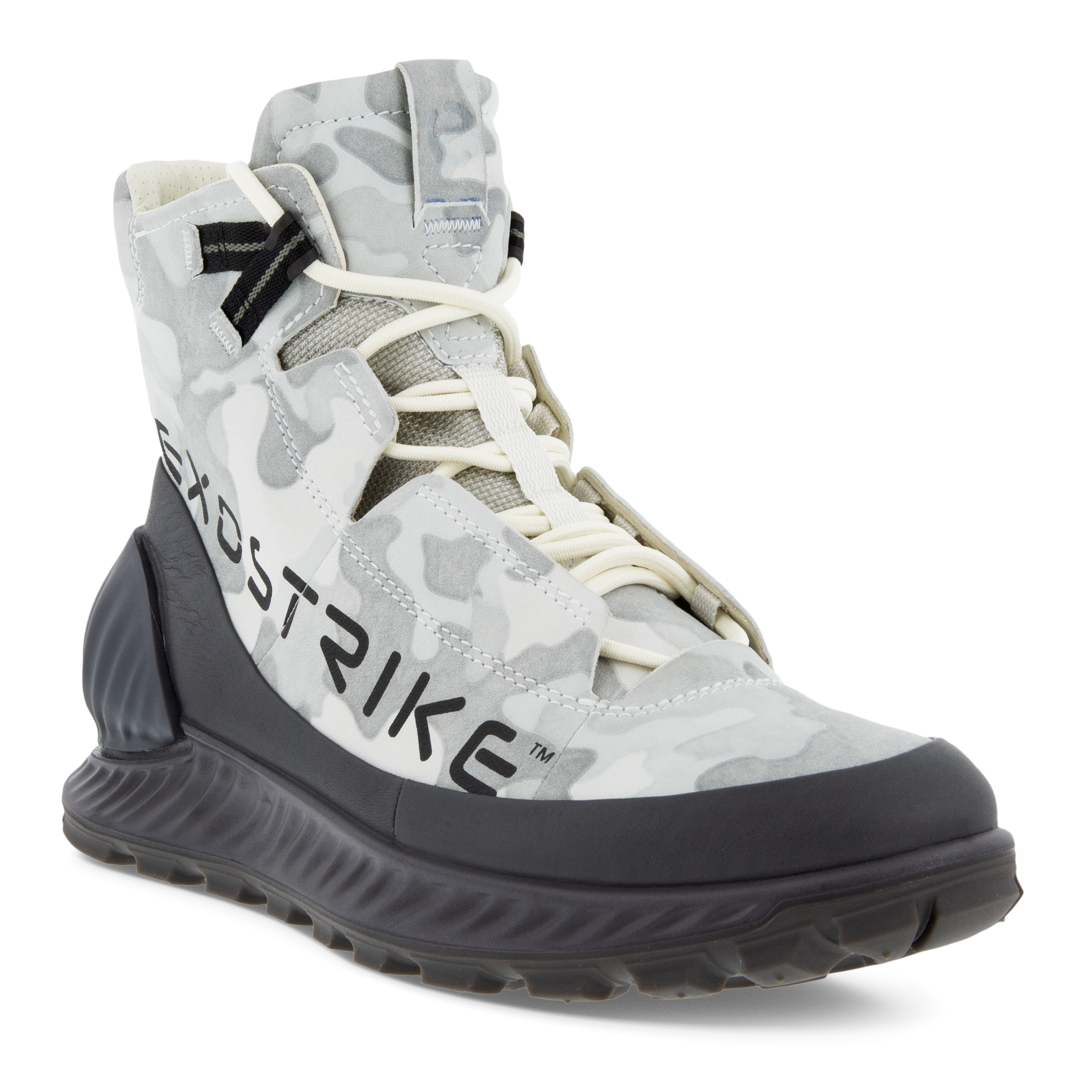 Men's ECCO® Exostrike Leather Sneaker Boot | Grey