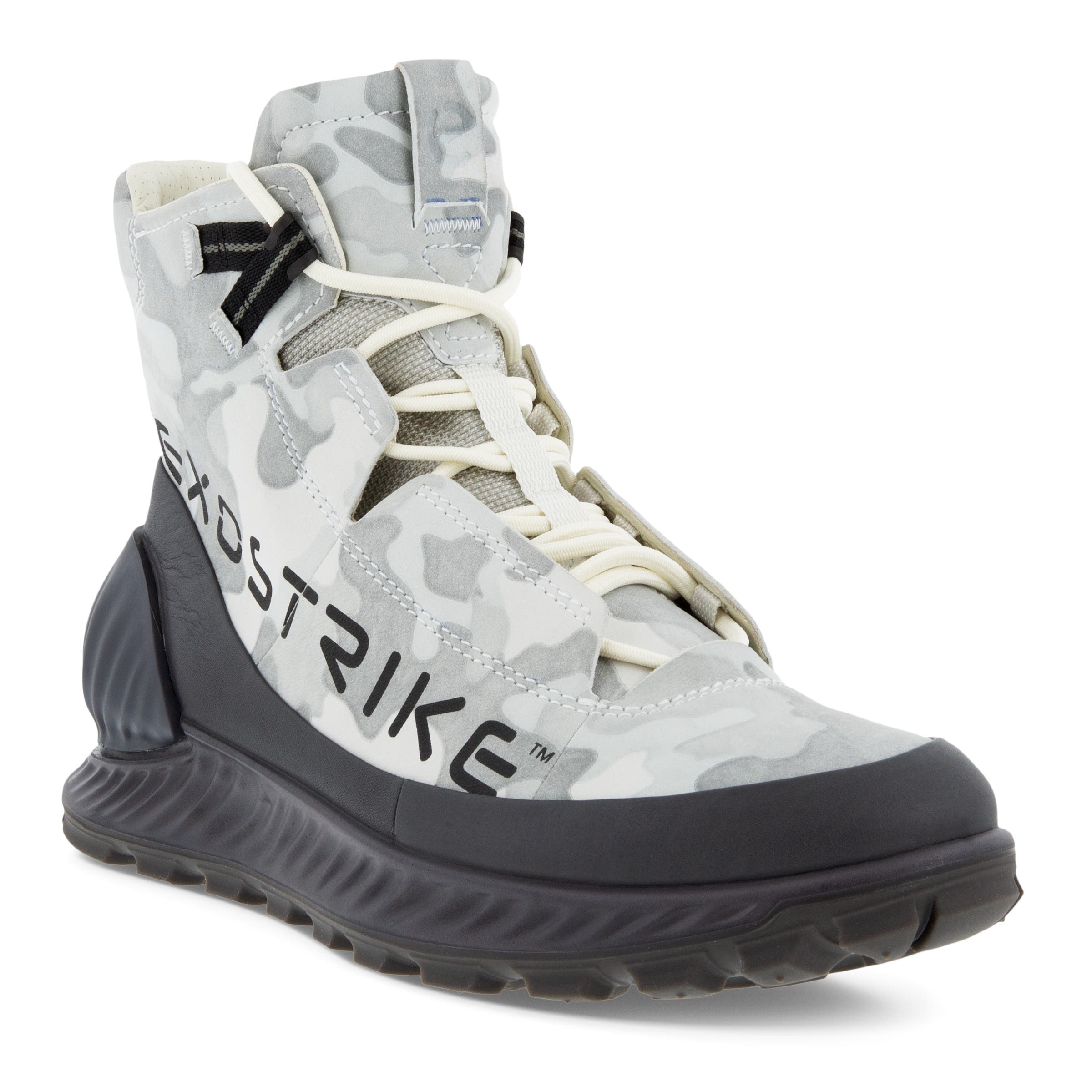 Men's ECCO® Exostrike Leather Sneaker Boot | Grey