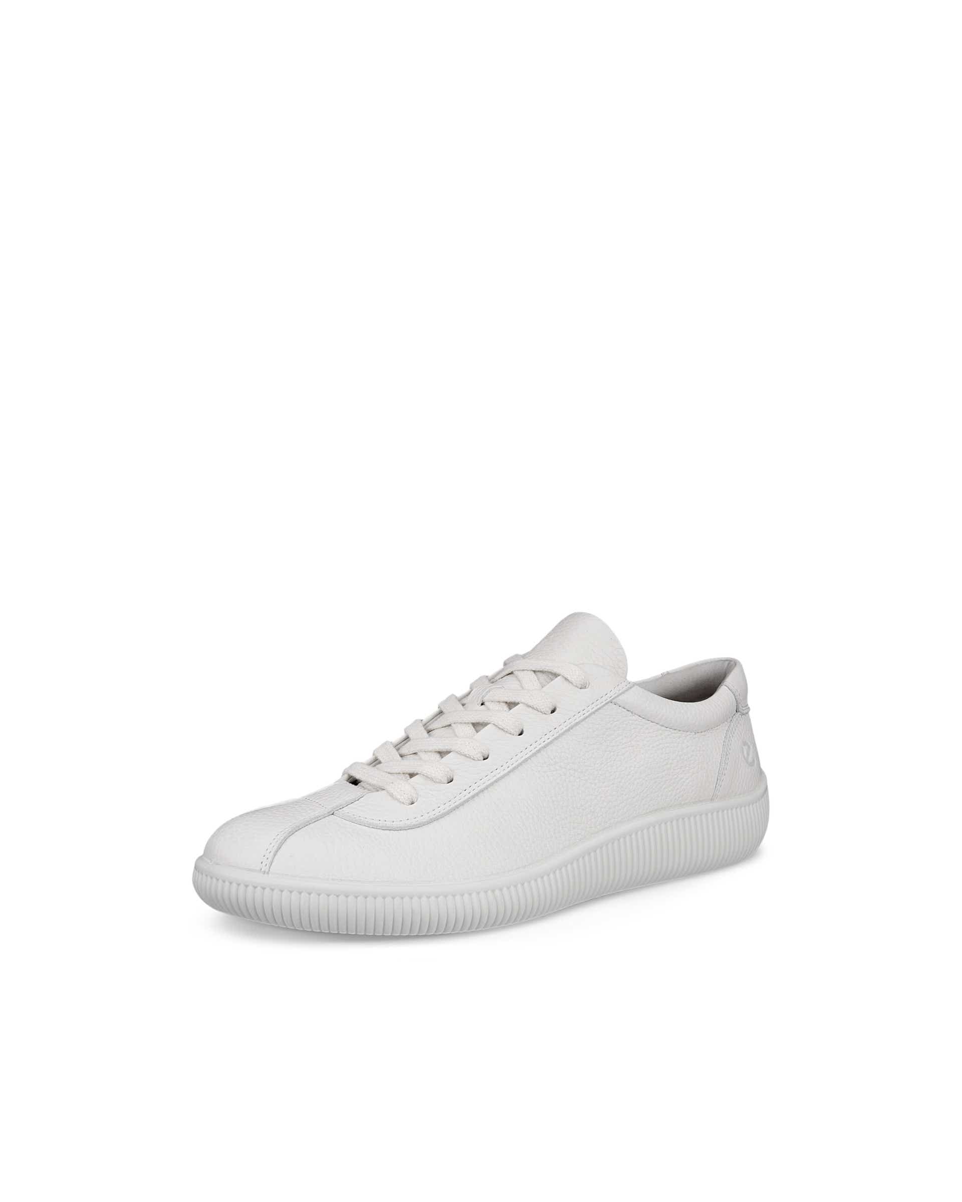 ECCO® Soft Zero baskets en cuir pour homme - Blanc - Main