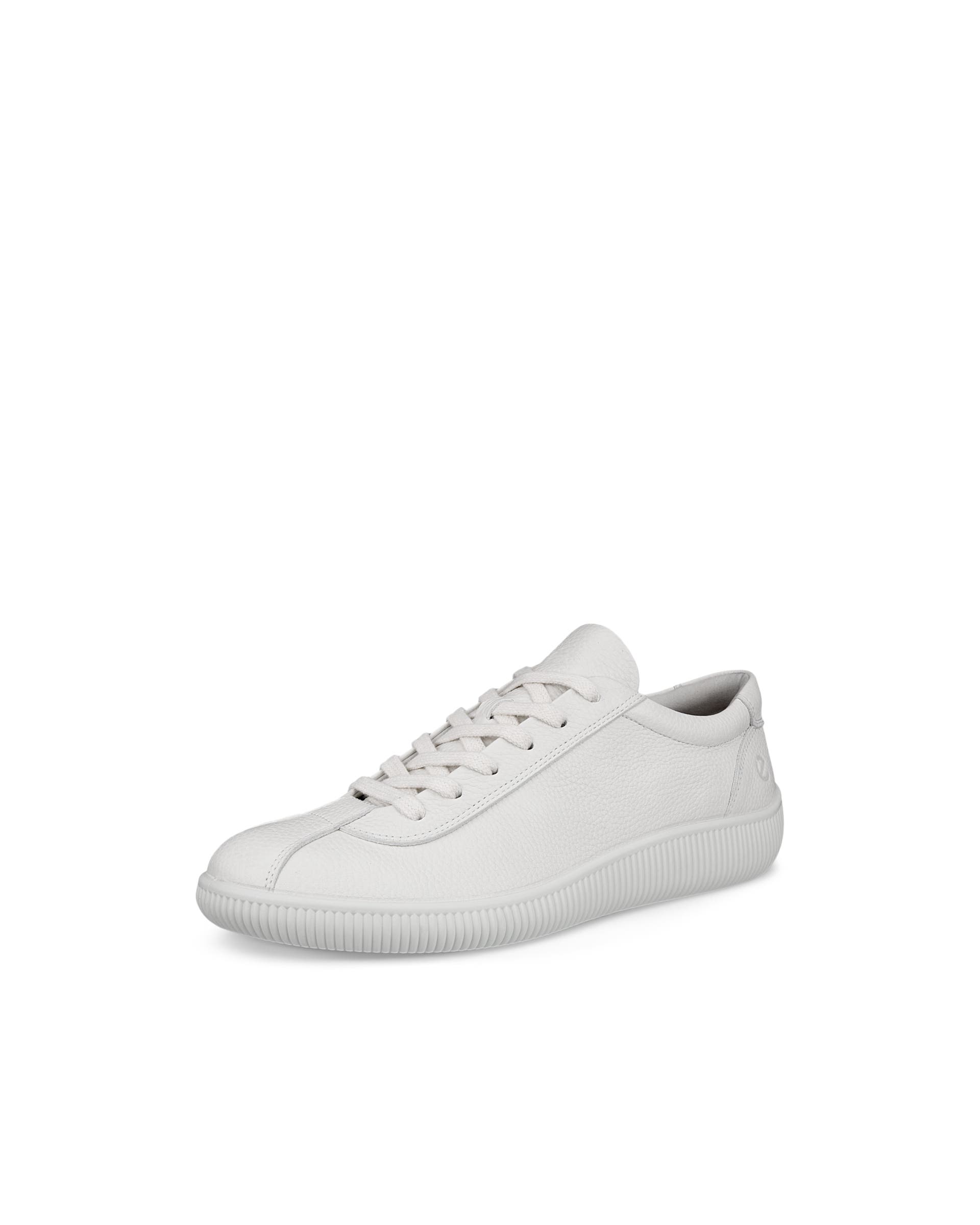 ECCO® Soft Zero baskets en cuir pour homme - Blanc - Main