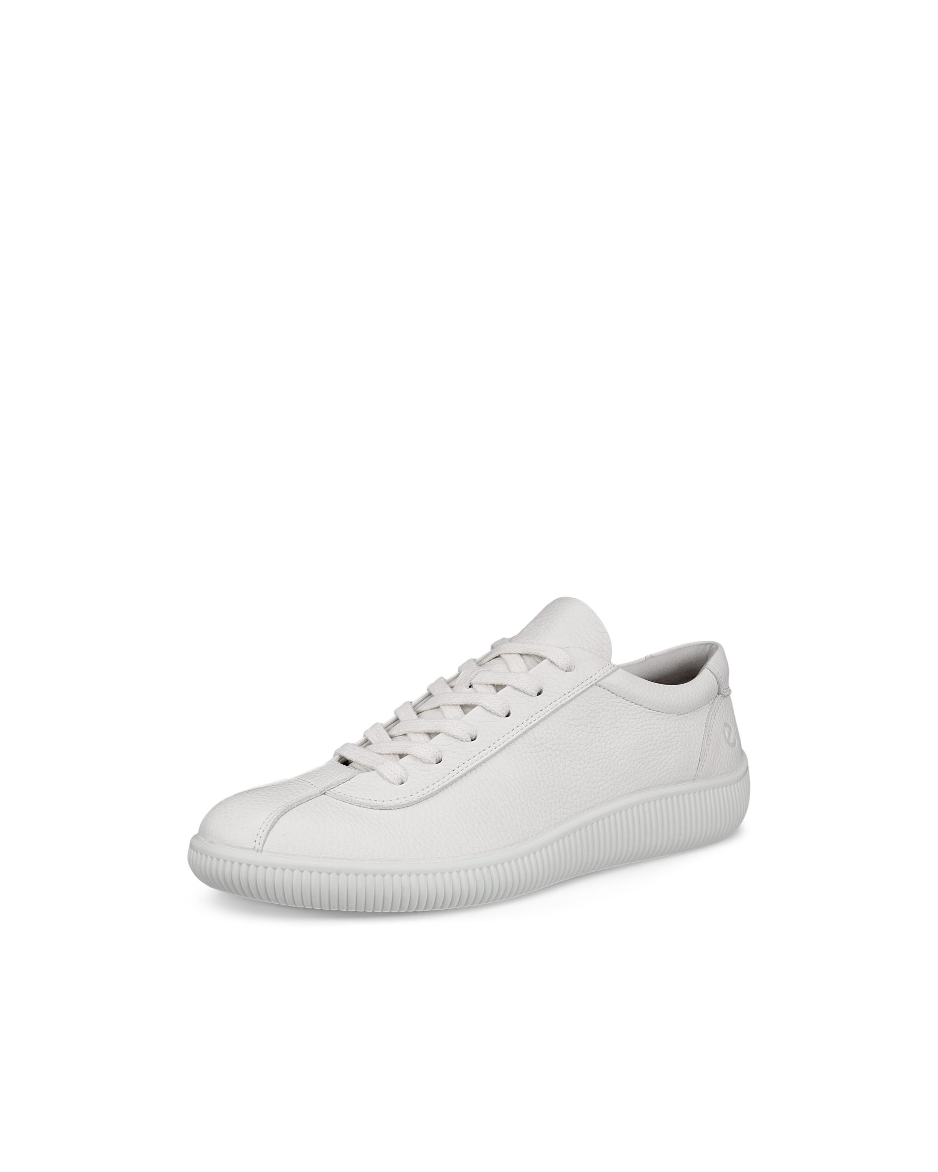 ECCO® Soft Zero baskets en cuir pour homme - Blanc - Main