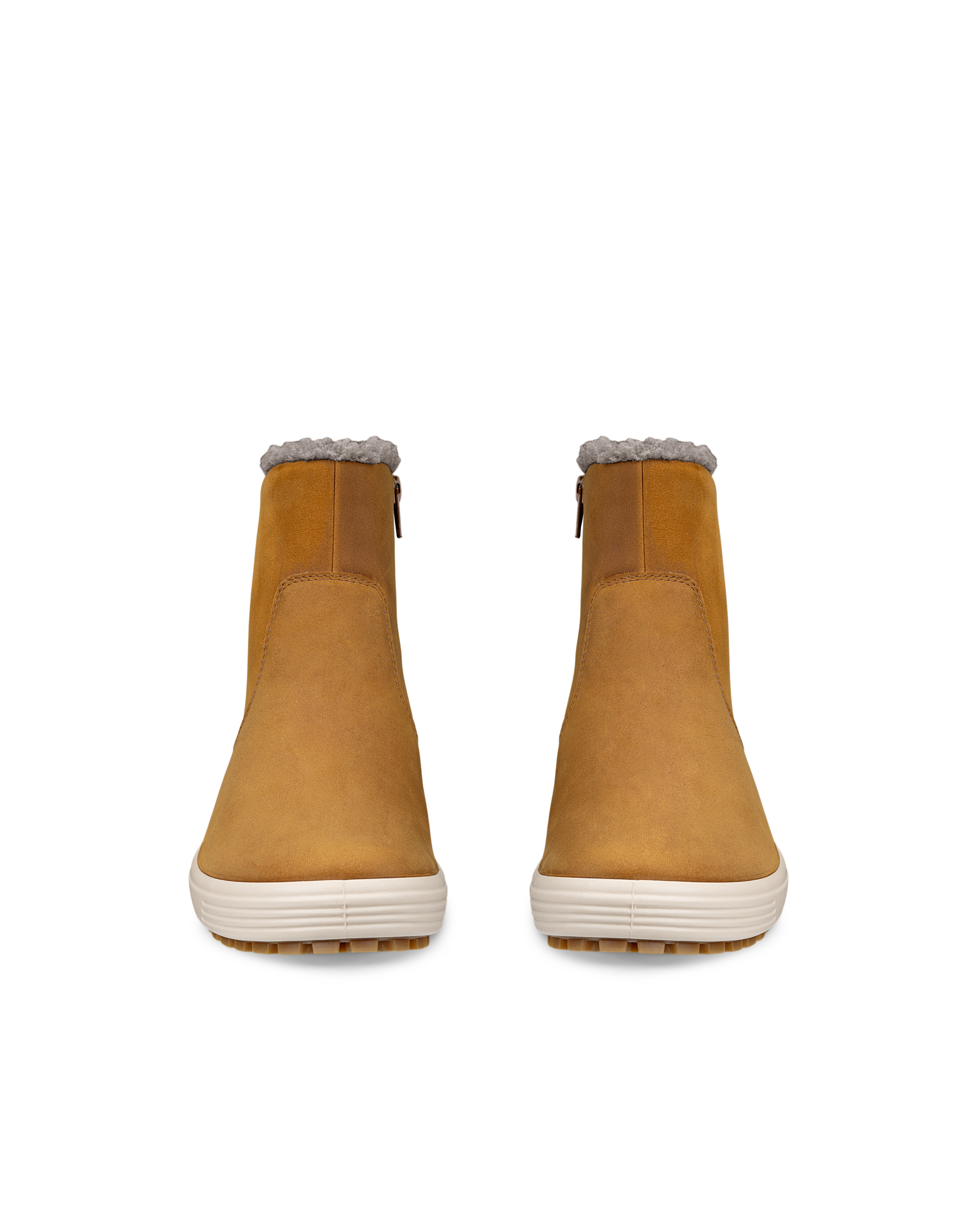 ECCO® Soft 7 Tred bottes mi-hautes en nubuck pour femme - Brun - Front pair