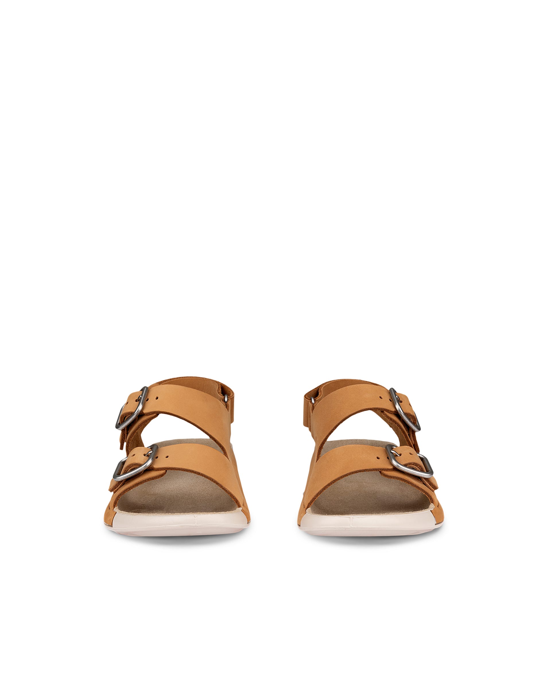 Sandálias duas tiras nobuck mulher ECCO® Cozmo - Castanho - Front pair