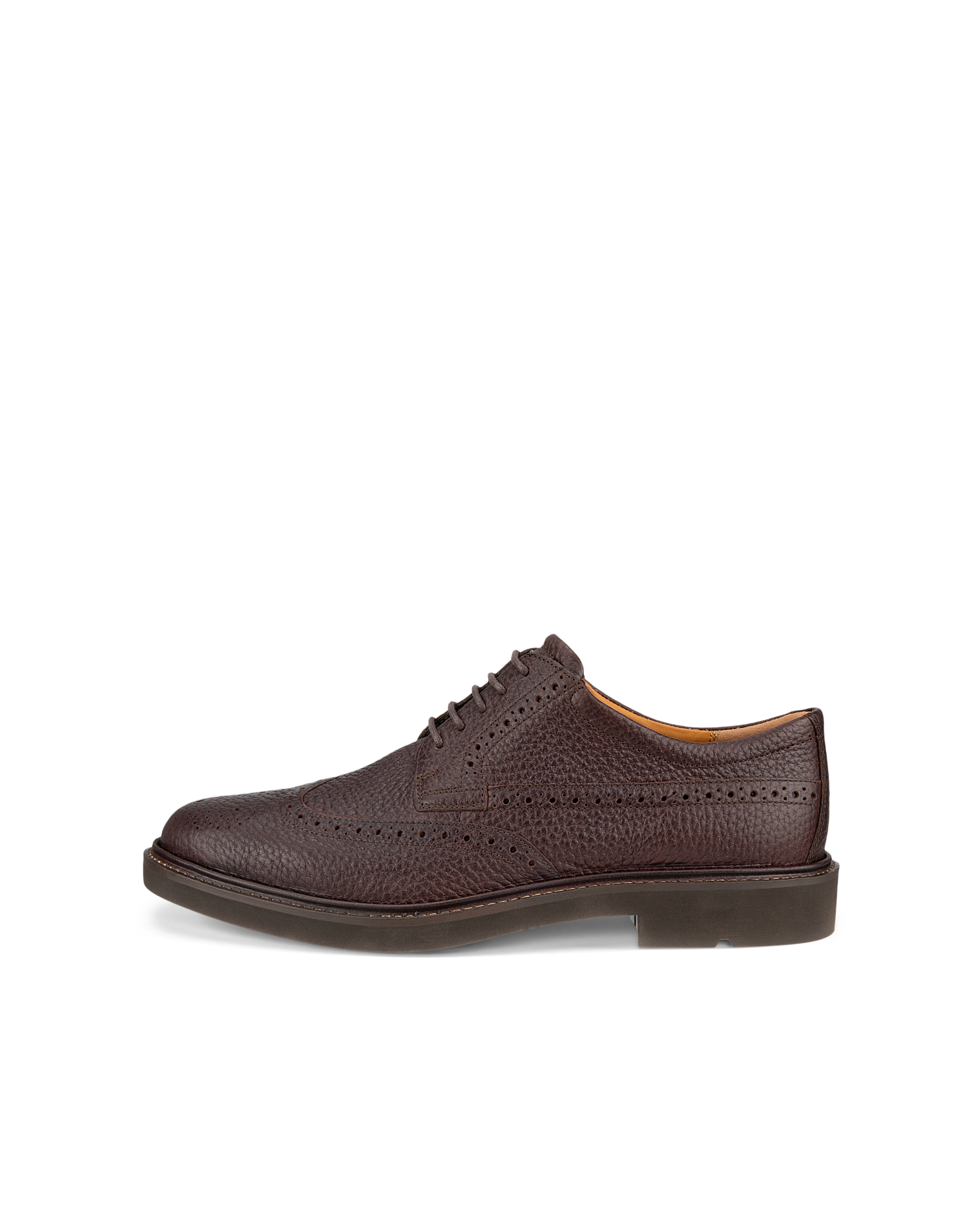 ECCO Metropole London メンズ レザーブローグシューズ - ブラウン - Outside