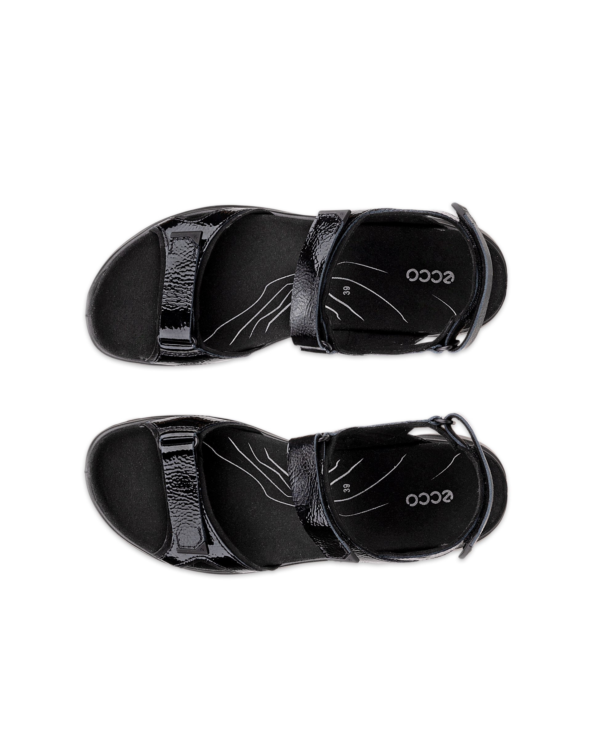 Women's ECCO® Offroad Leather Outdoor Sandal Black