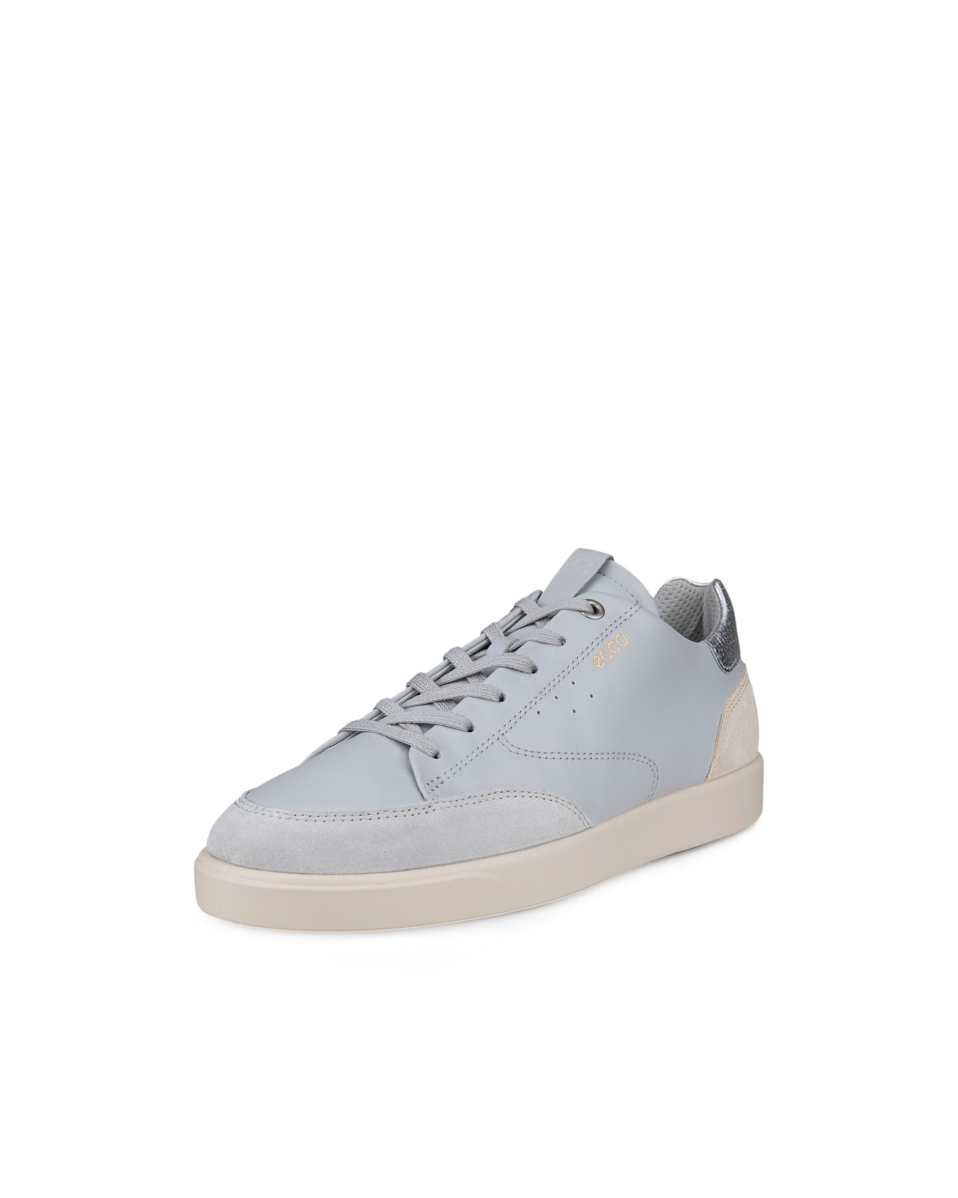 Women's ECCO® Street Lite Leather Sneaker - Grey - Main