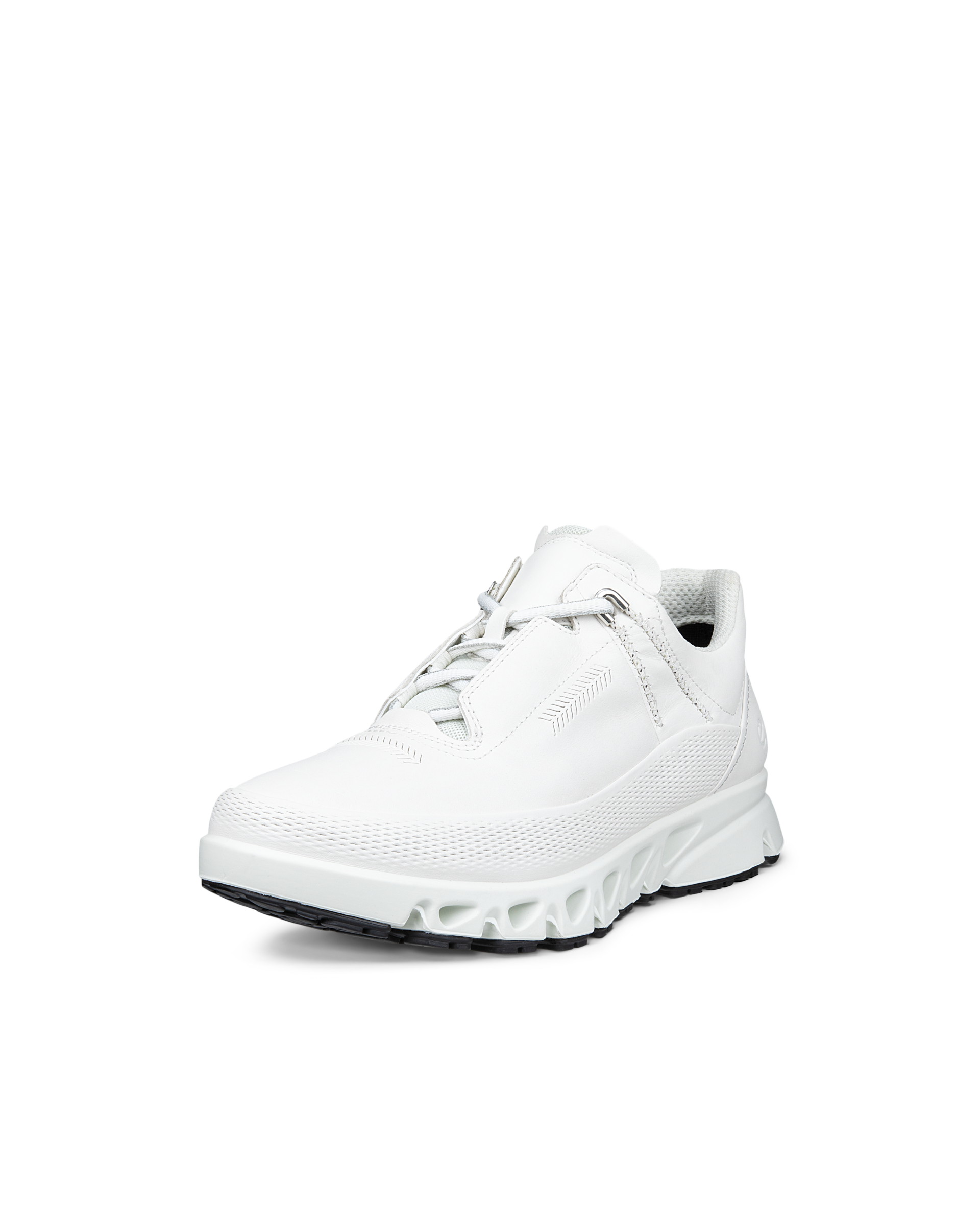 Women's ECCO® Multi-Vent Leather Gore-Tex Shoe - White - Main