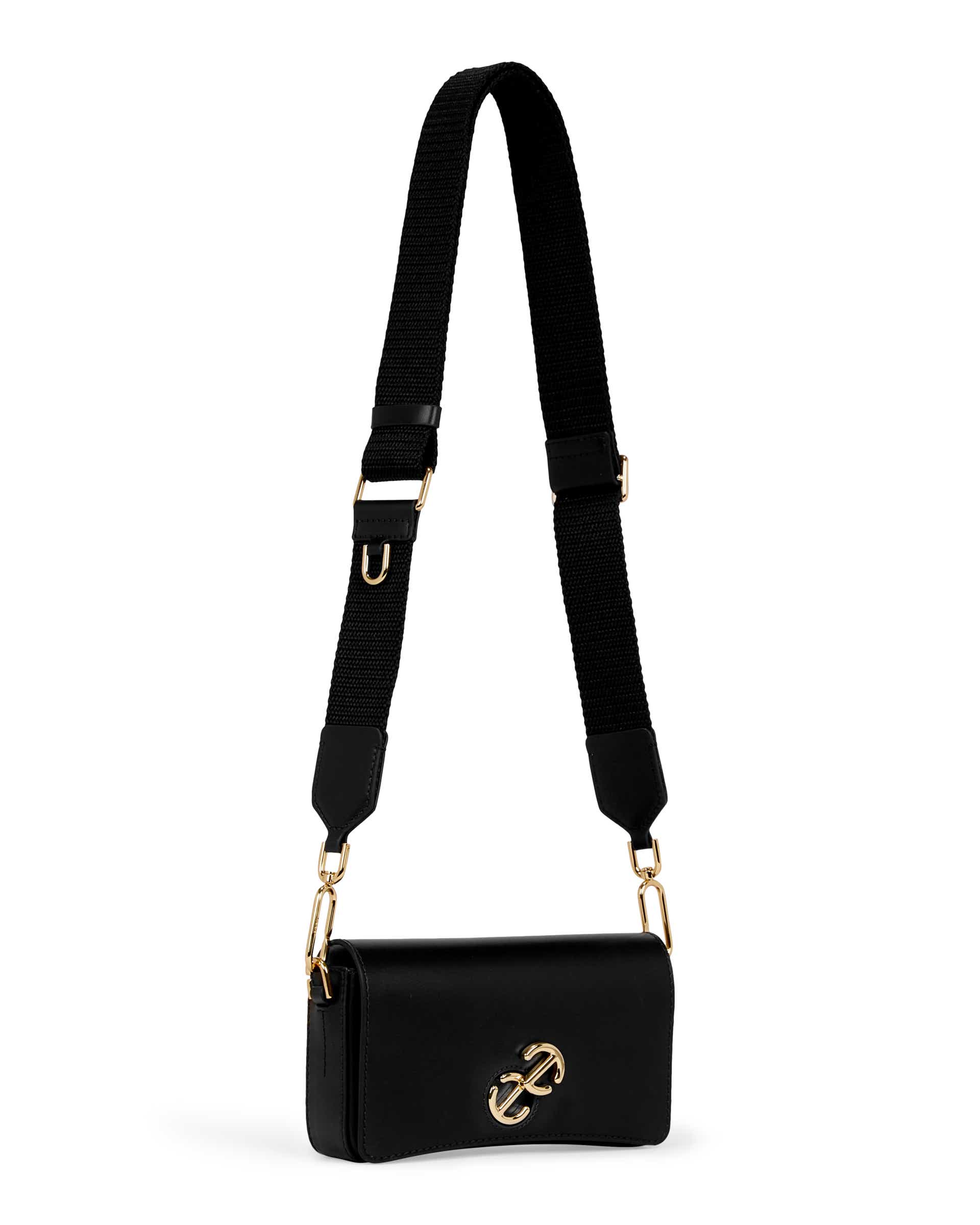 ECCO Pinch Small Lock Wave レザークロスボディバッグ | ブラック