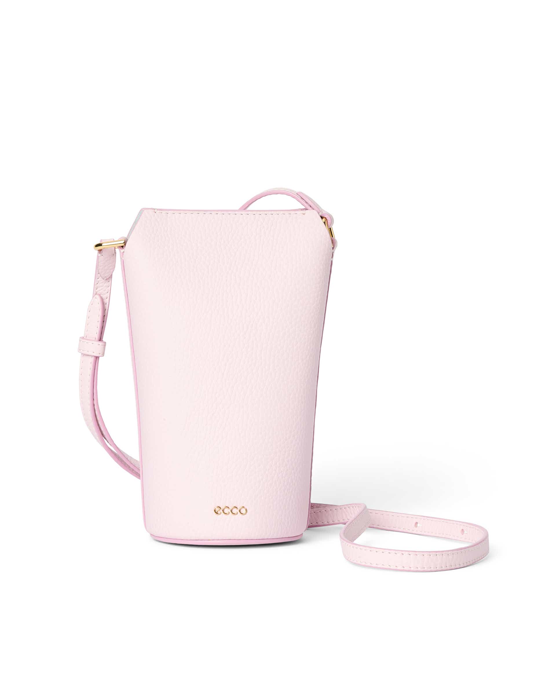 Kožená crossbody kabelka ECCO® Pot - Růžová - Main