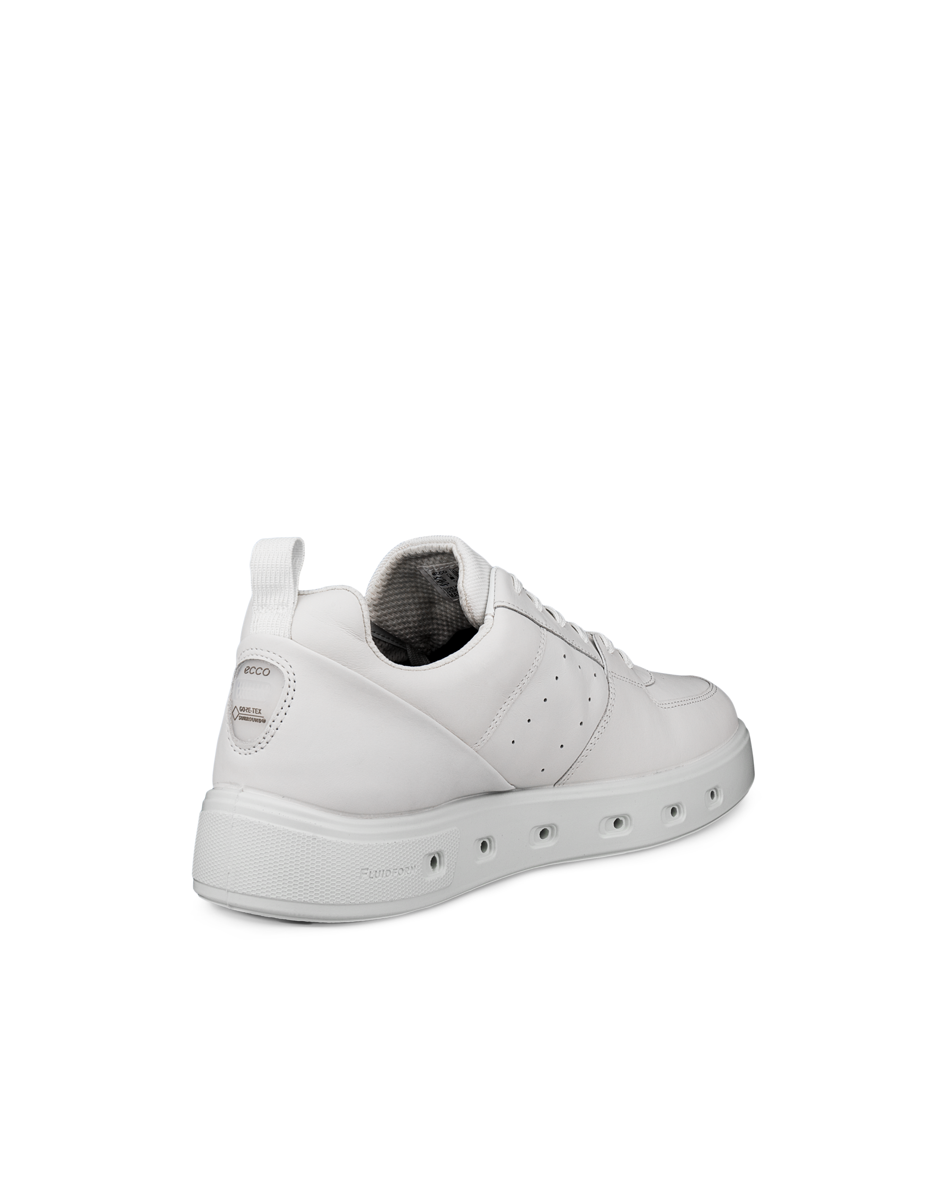 ECCO® Street 720 baskets en cuir Gore-Tex pour homme - Blanc - Back