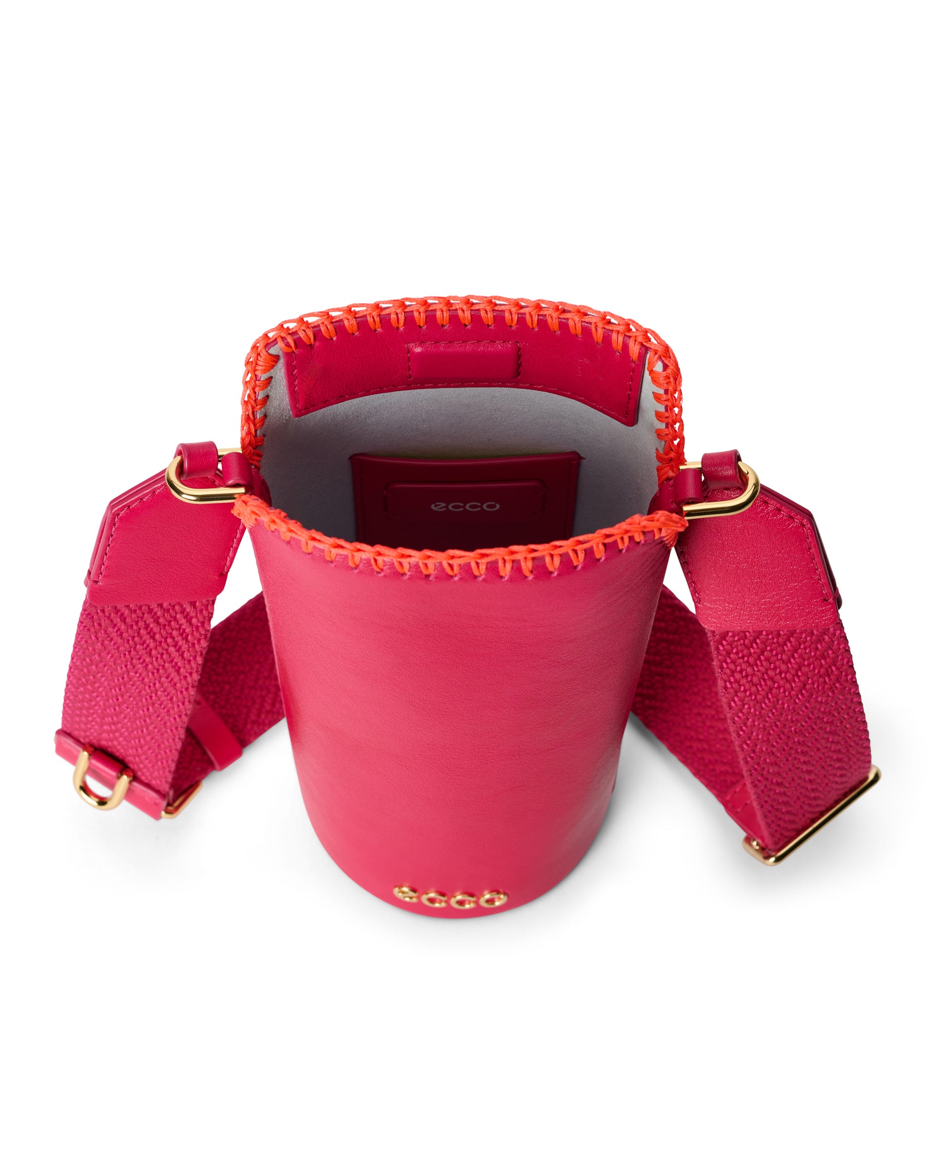 ECCO® Pot Umhängetasche aus Leder - Rosa - Inside