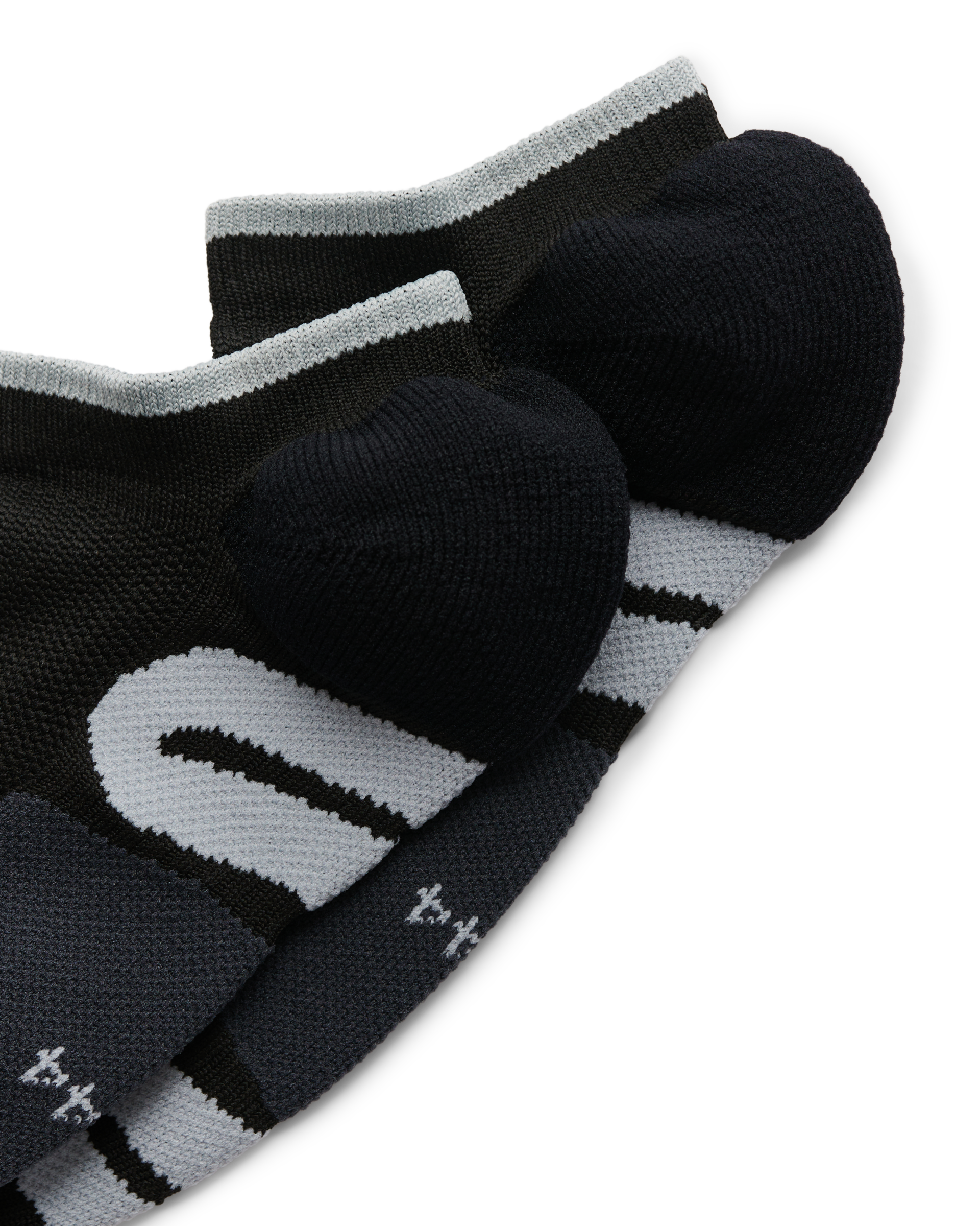 Unisex ECCO® Functional No-Show Socks - Black - Detail-1
