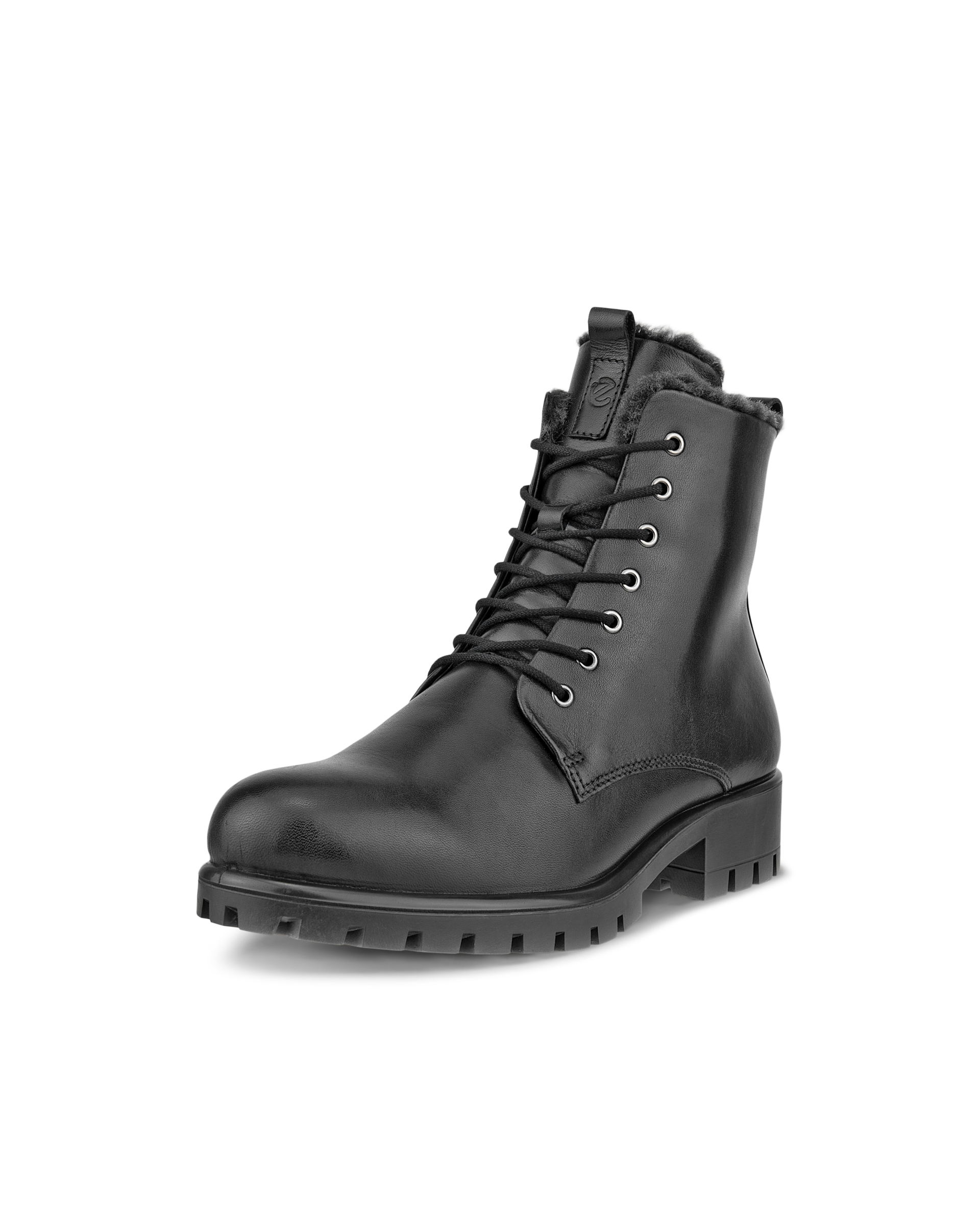 ECCO Modtray ウィメンズ レザーレースアップミッドカットブーツ