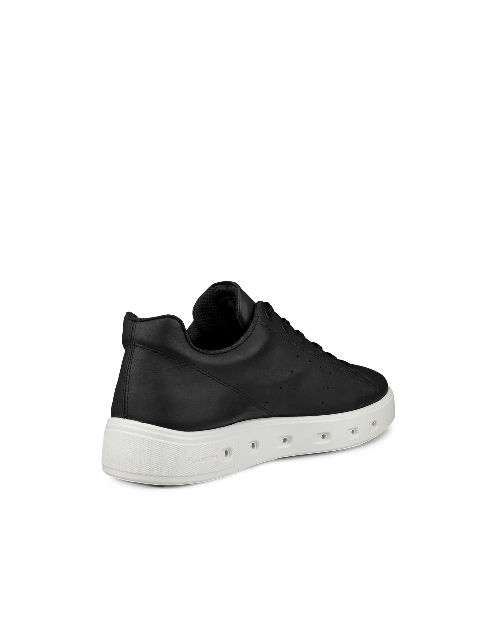 Men's ECCO® Street 720 Leather Gore-Tex Trainer - Black - Back