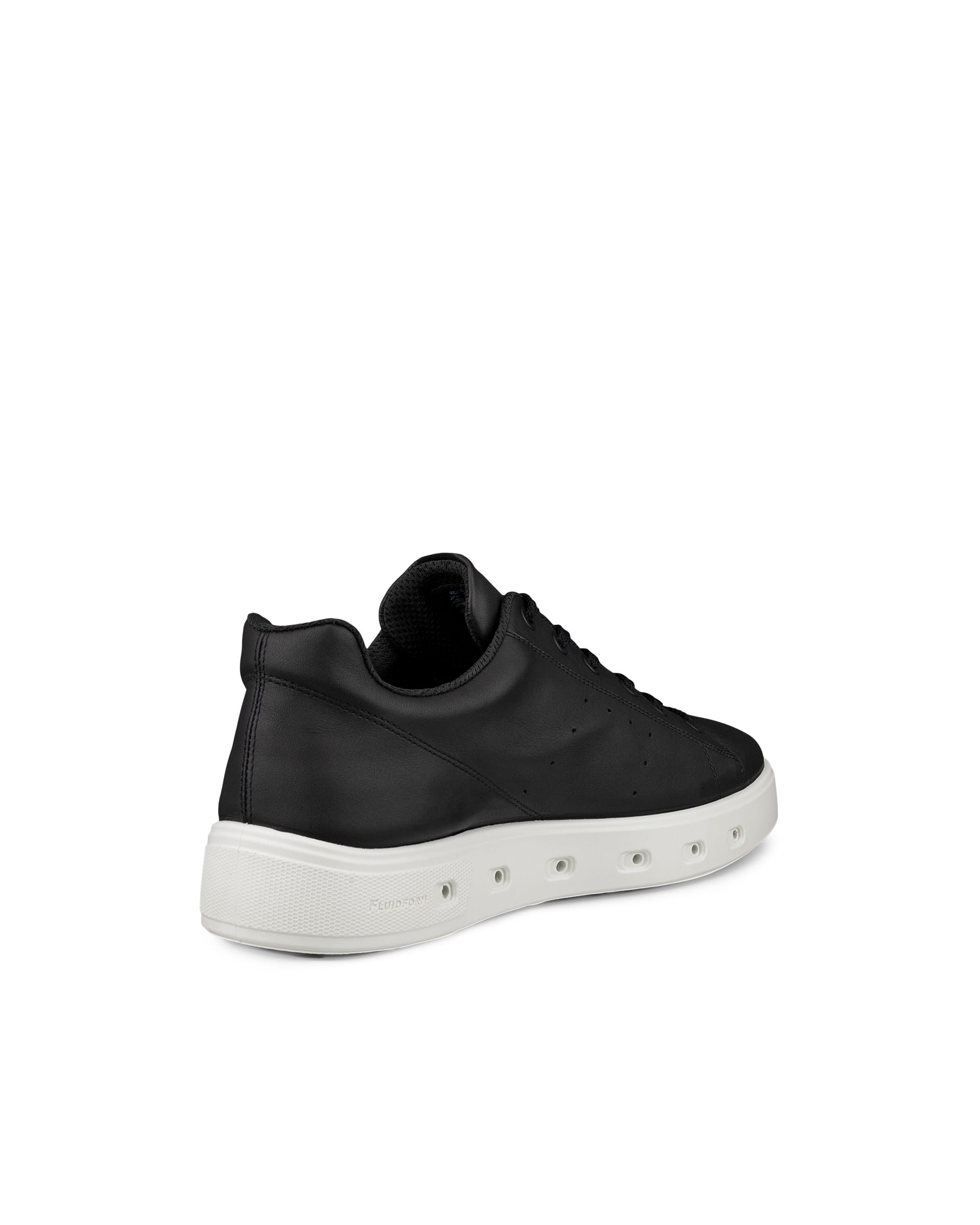 Men's ECCO® Street 720 Leather Gore-Tex Trainer - Black - Back